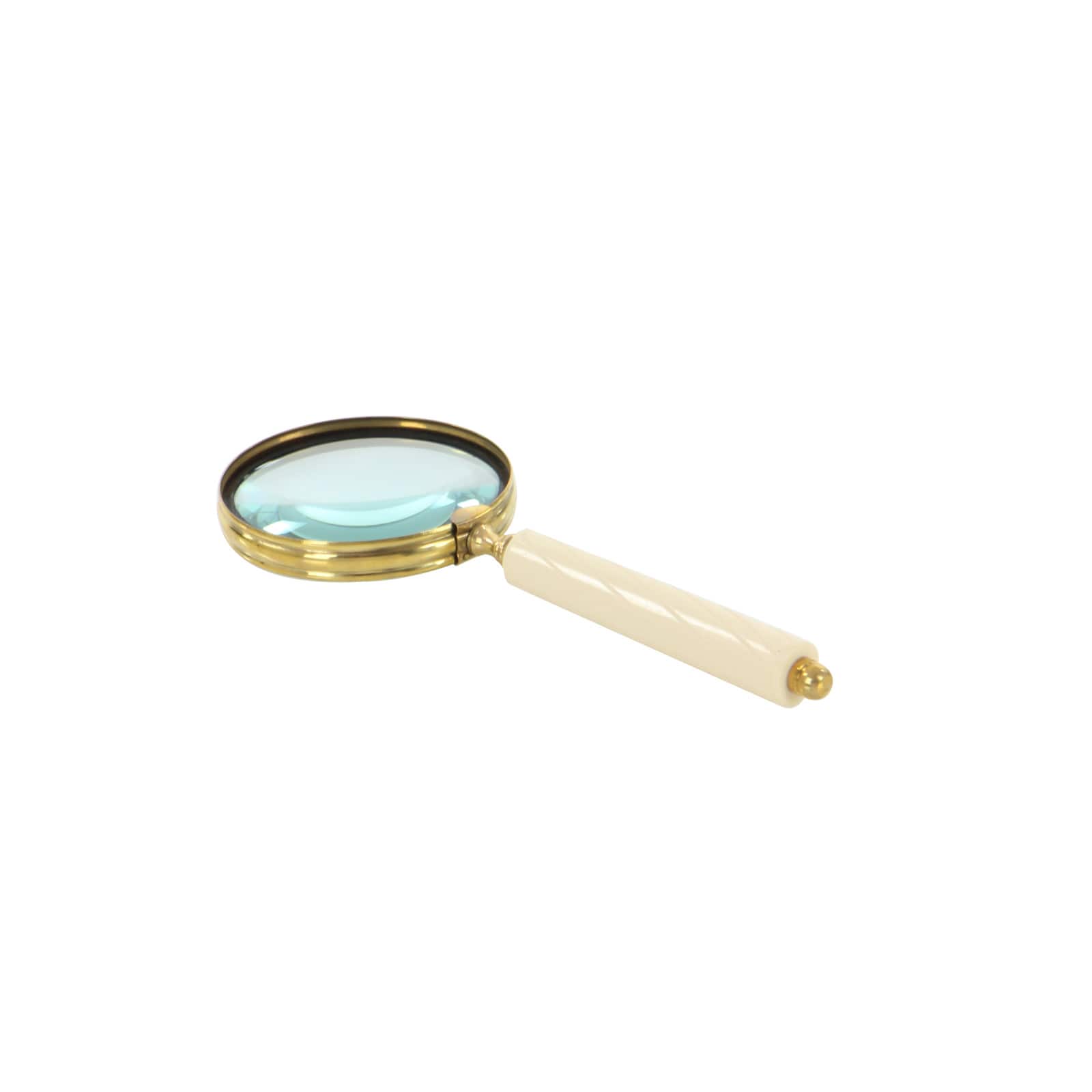 CosmoLiving by Cosmopolitan Set of 3" Black Metal Eclectic Magnifying Glass, 11" x 4"