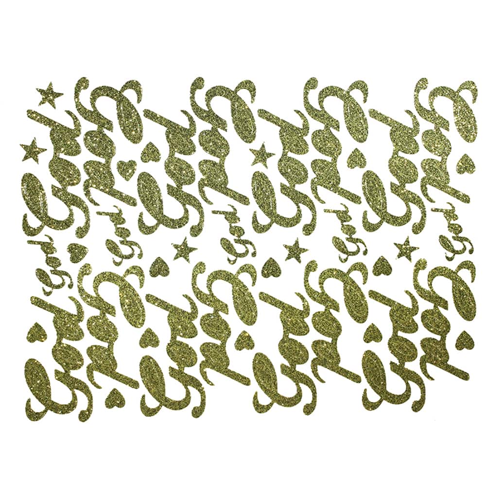 JAM Paper God Gold Script Floral Accessory