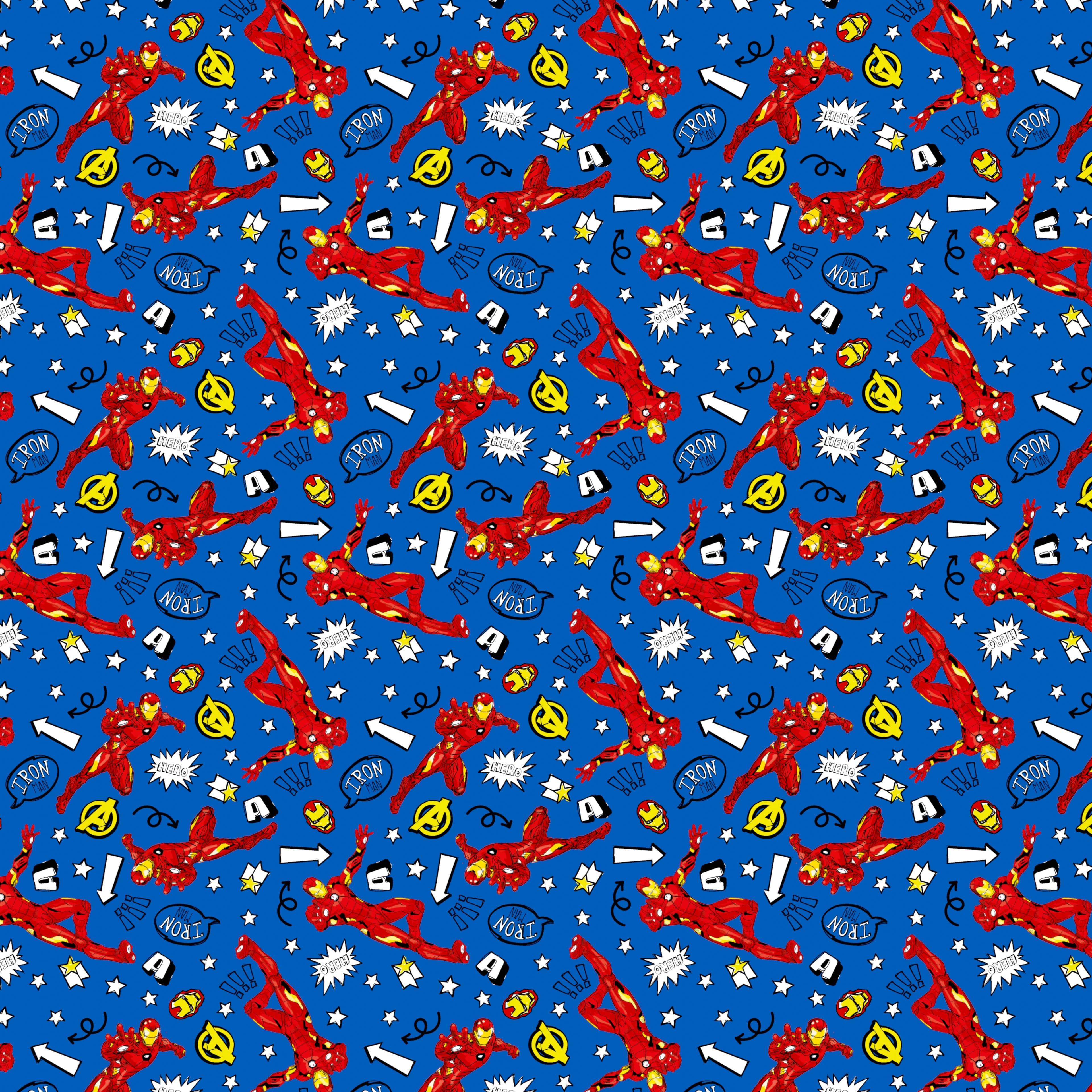 Marvel® Iron Man Blast Cotton Fabric