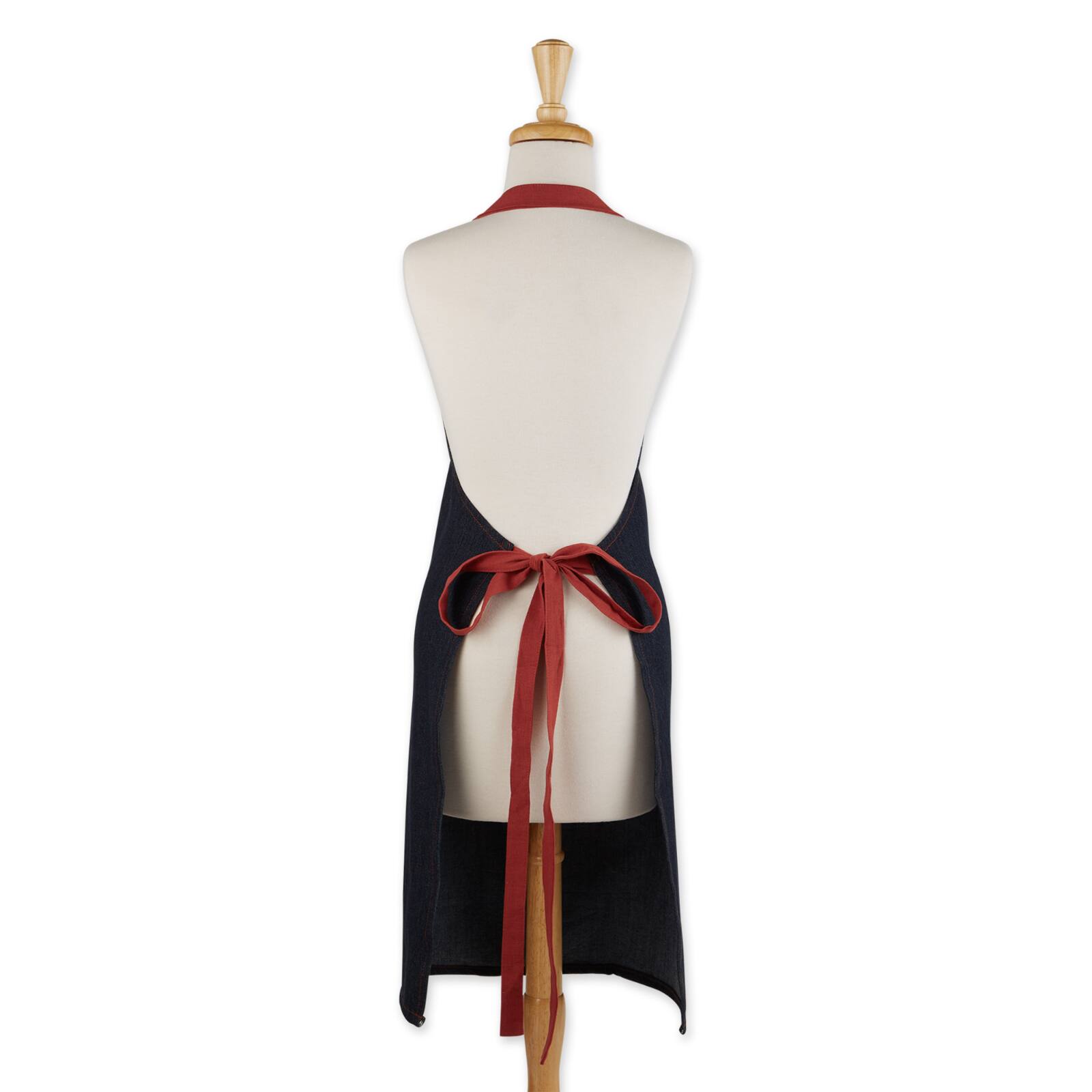 Bon Appetit Denim Embroidered Apron