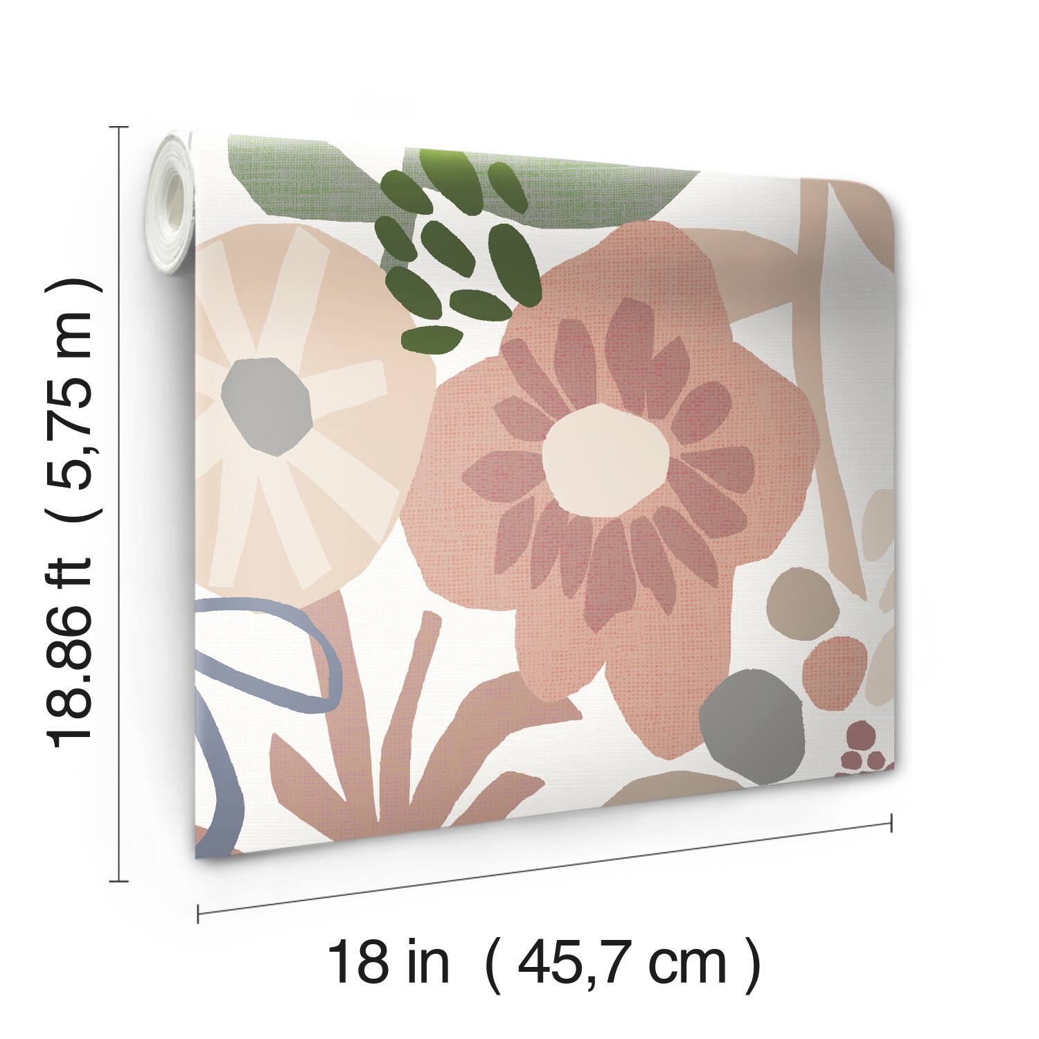 RoomMates Mr. Kate Desert Floral Peel & Stick Wallpaper