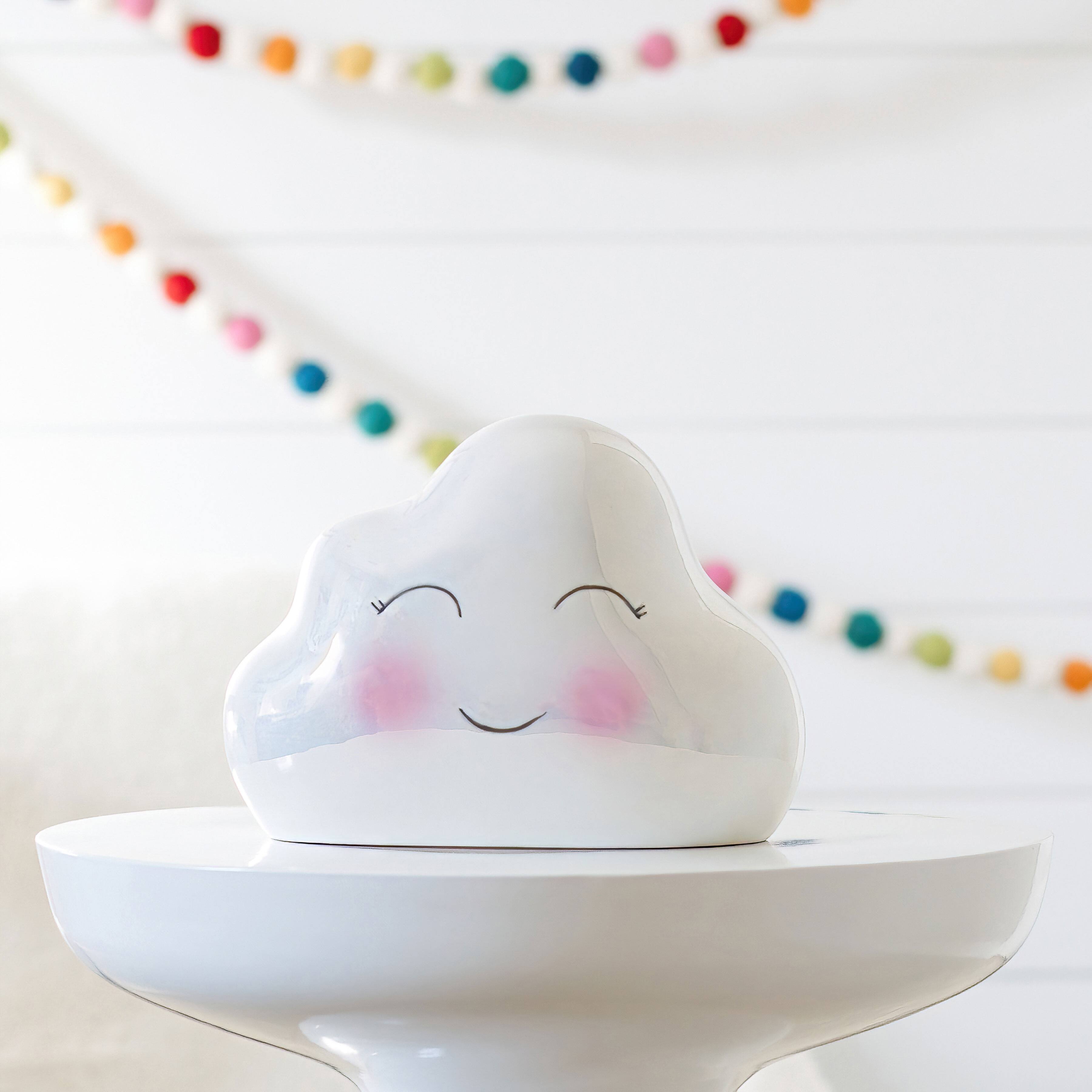 Kate Aspen® Iridescent Cloud Ceramic Bank