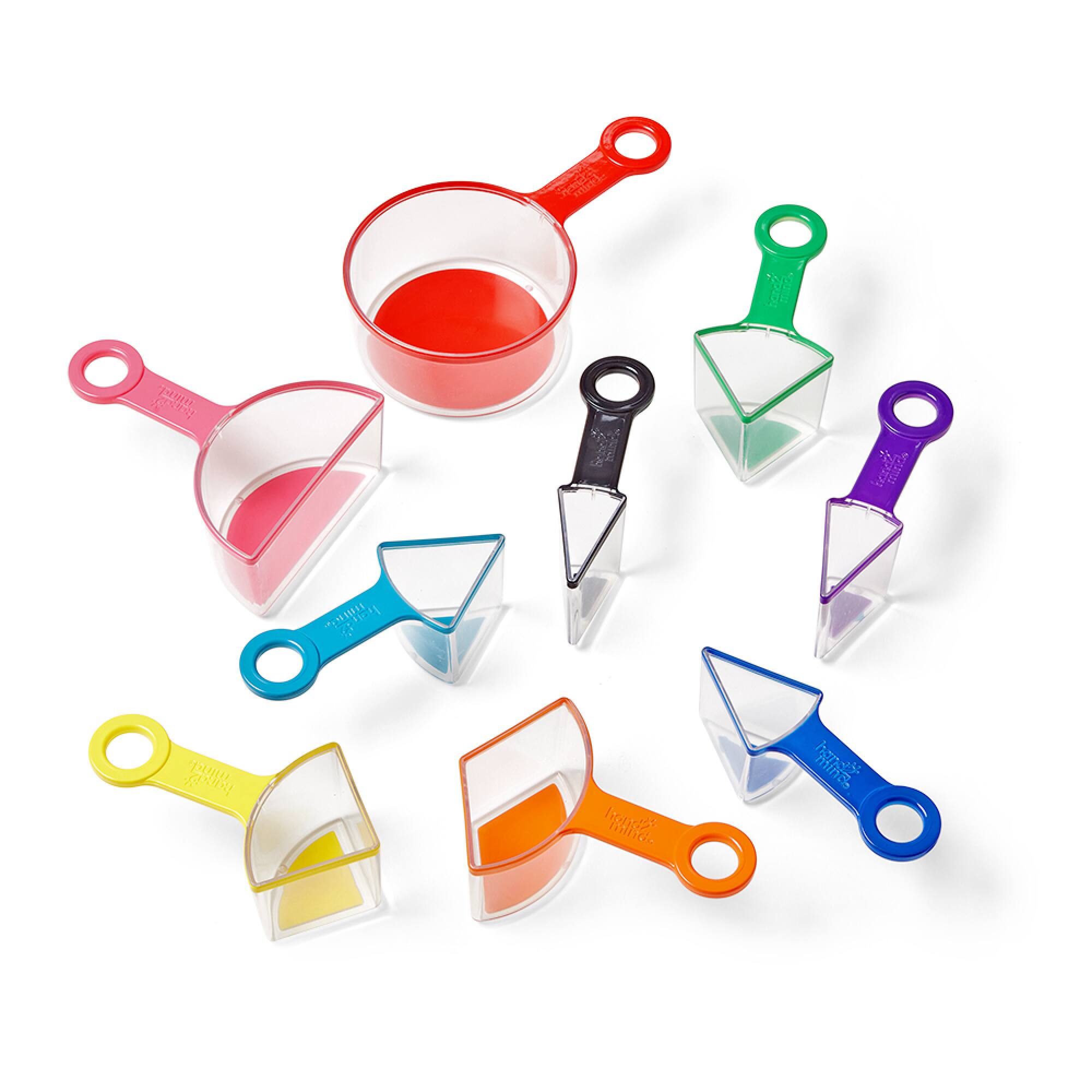 Hand2mind® Rainbow Fraction Measuring Cups Set