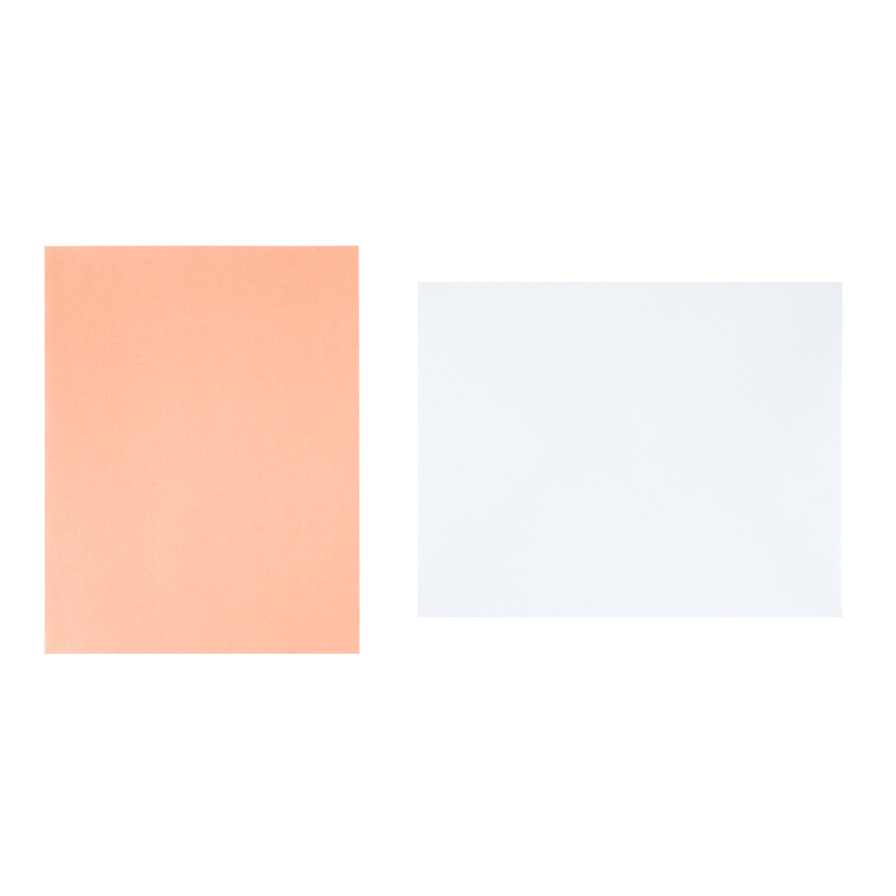 4.25" x 5.5" Solid Folded Card & Envelope Sets