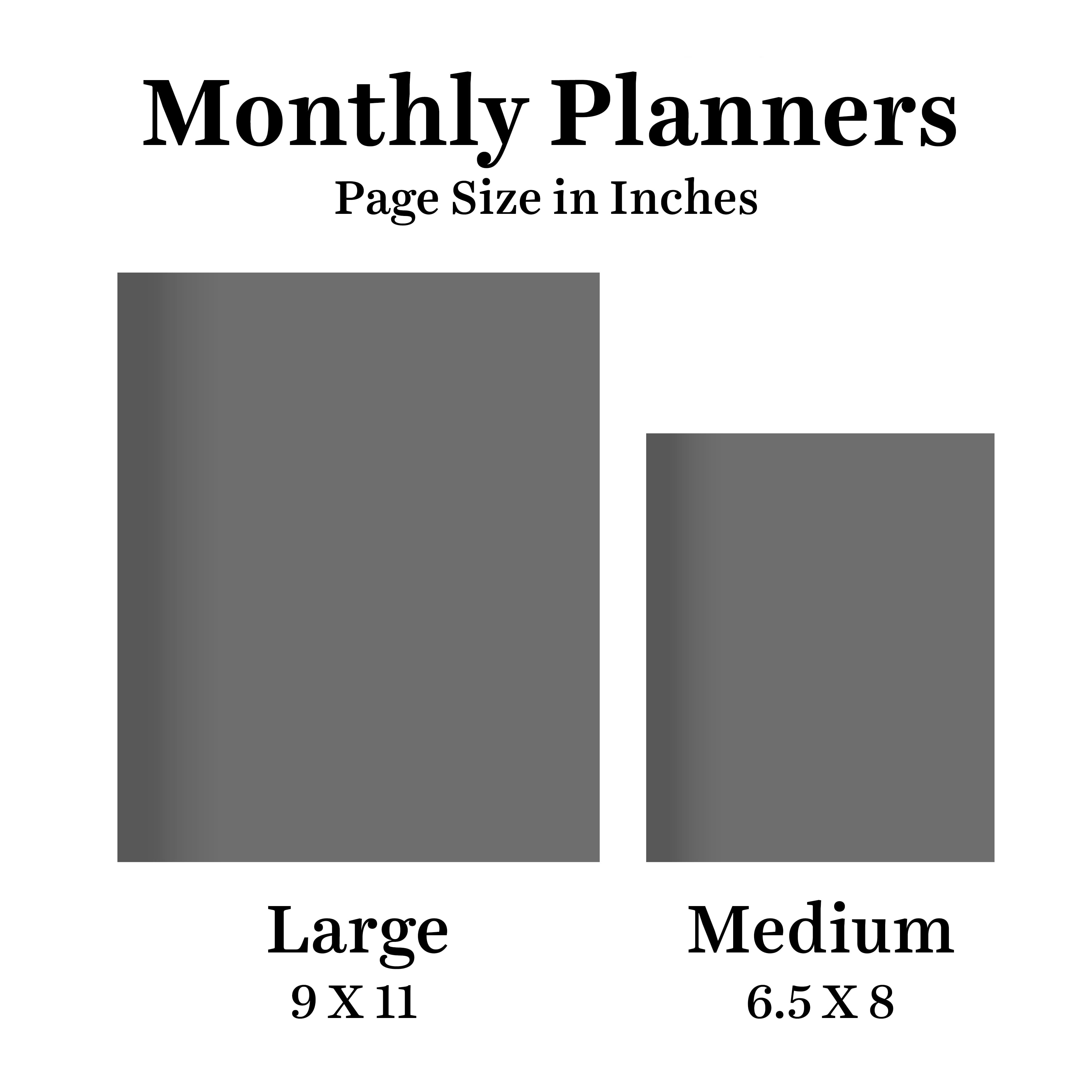 TF Publishing Medium 2026-27 Trailing Blooms Monthly Planner