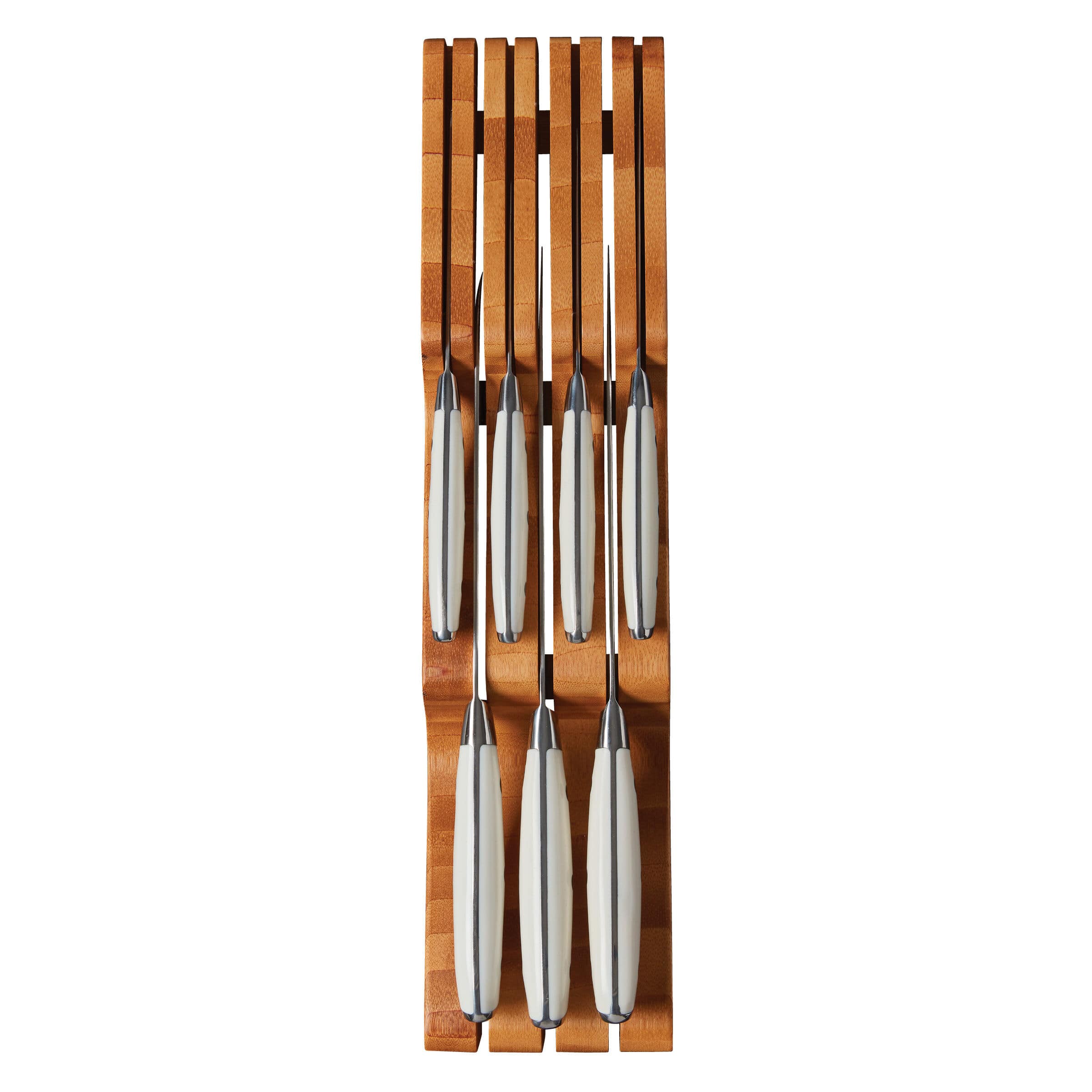 Sabatier 7-Slot Bamboo In-Drawer Knife Organizer