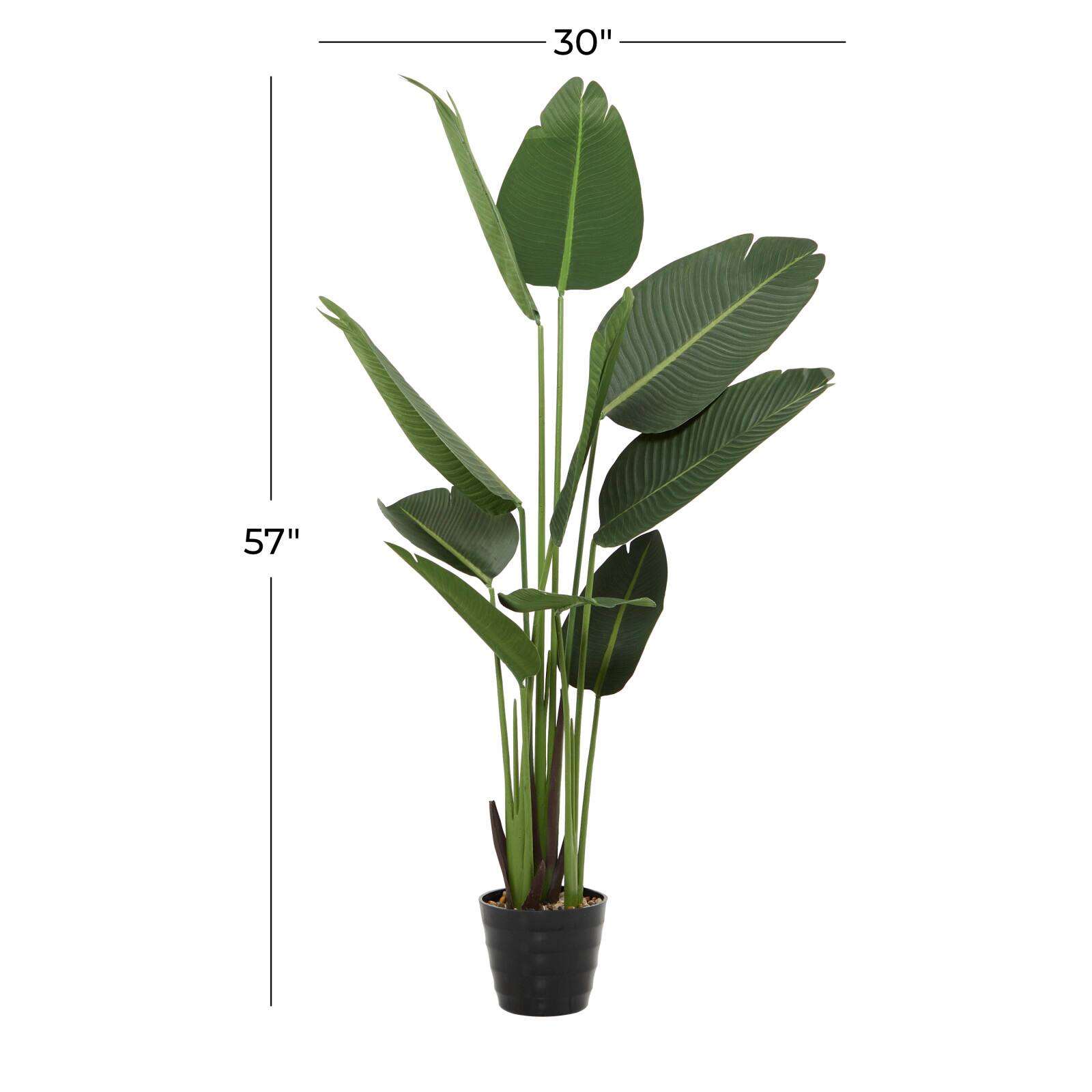 57" Green Contemporary Artificial Tree