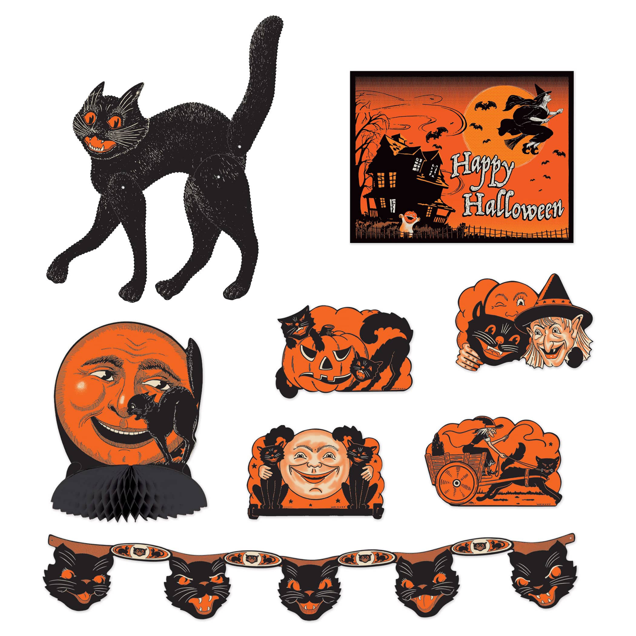 Michaels, Beistle Vintage Halloween Decorama Decorating Kit – Category: Halloween Wall Decor