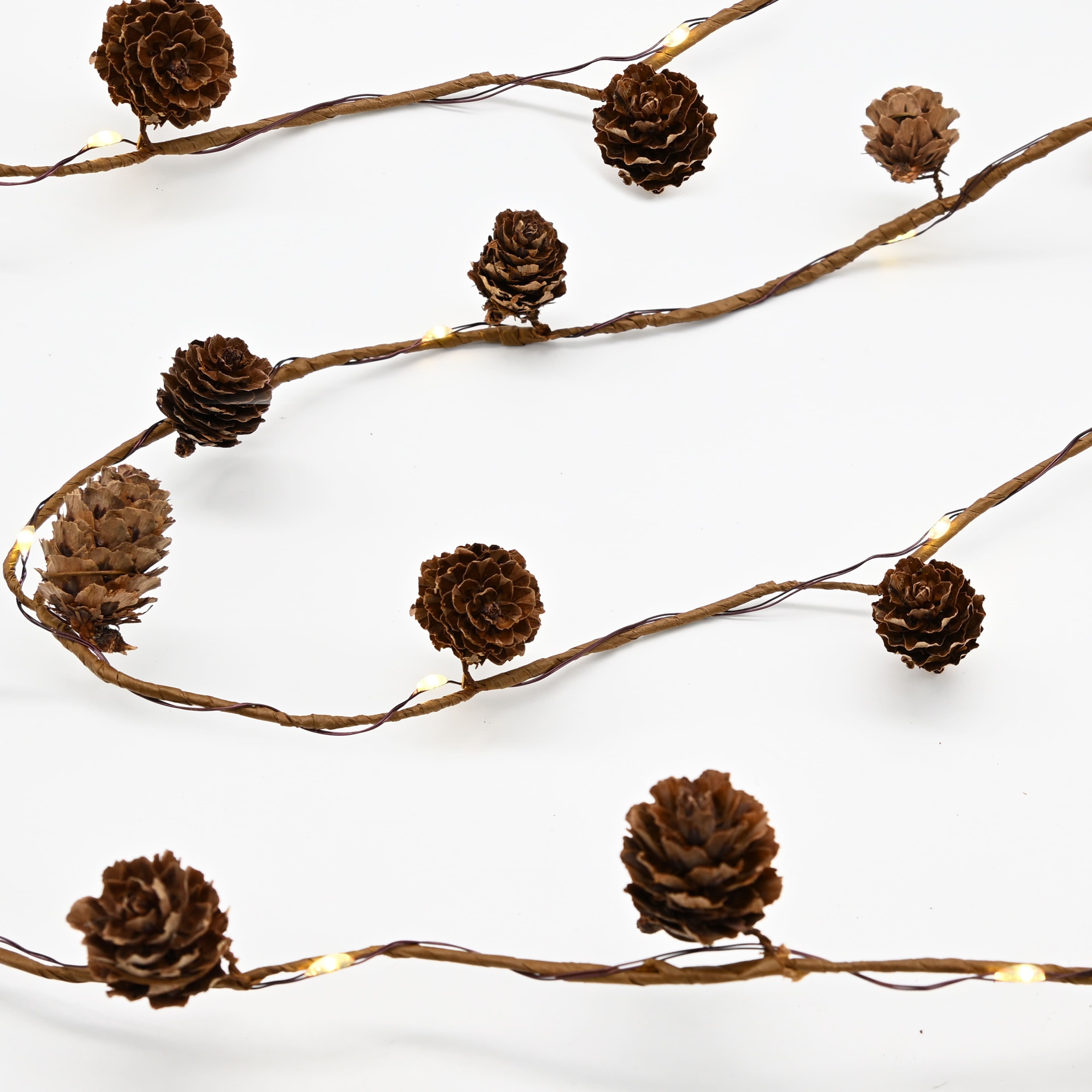 18ct. Pinecones LED String Lights by Ashland®