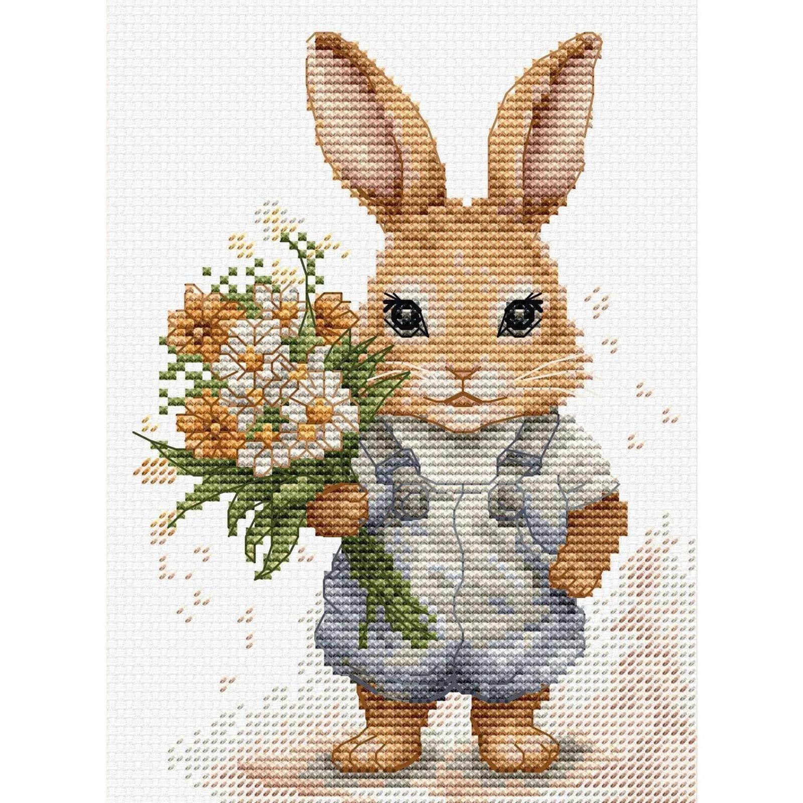 Luca-S The Bunny's Surprise Counted Cross Stitch Kit