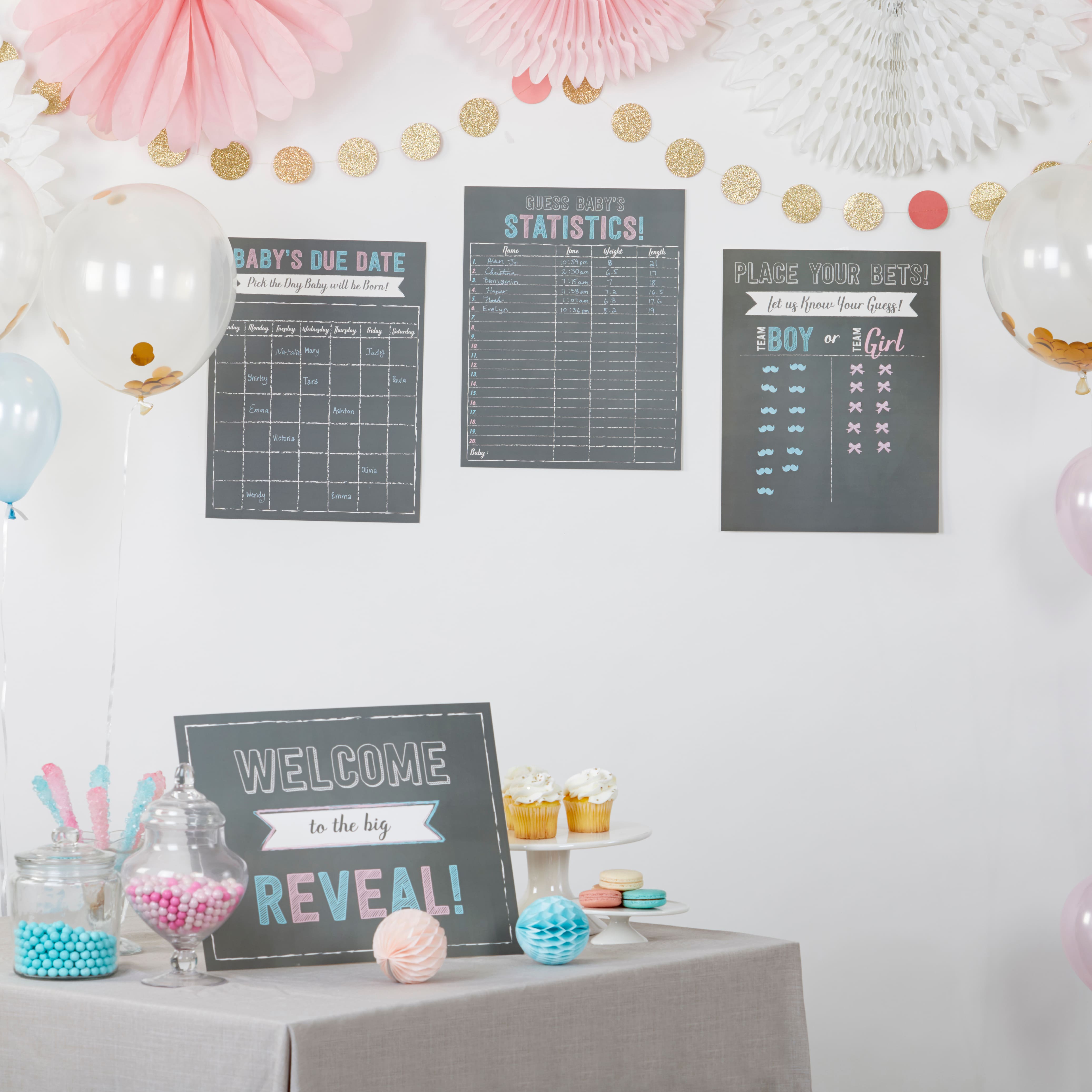 Kate Aspen® Gender Reveal Baby Shower Game Set