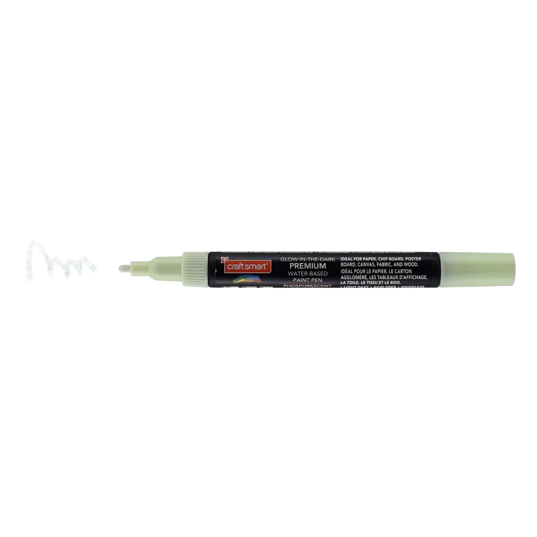 12 Pack: Premium Medium Tip Glow-in-the-Dark Water-Based Paint Pen by Craft Smart®