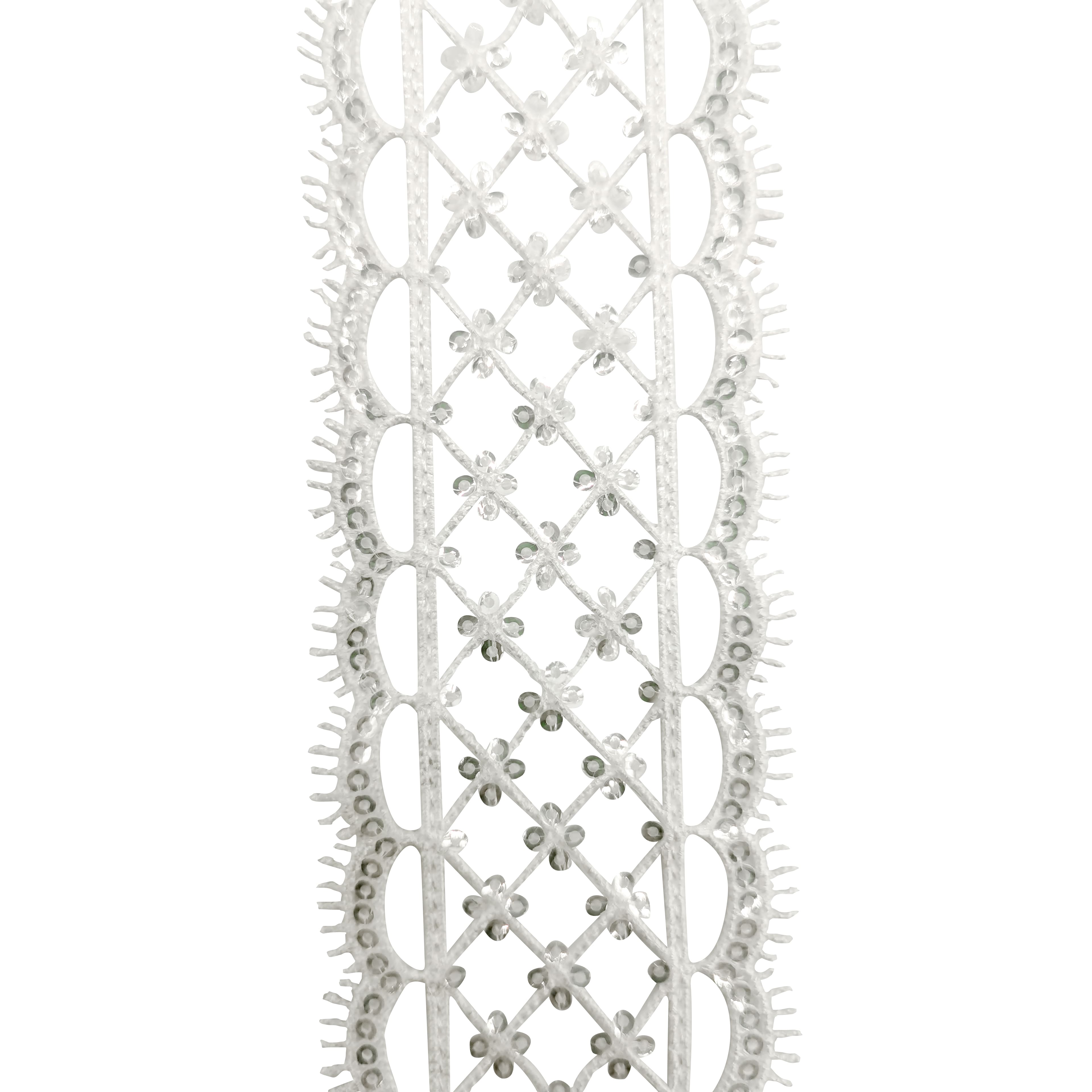 1.75'' x 2yd. Lace Sequined Ribbon by Celebrate It®