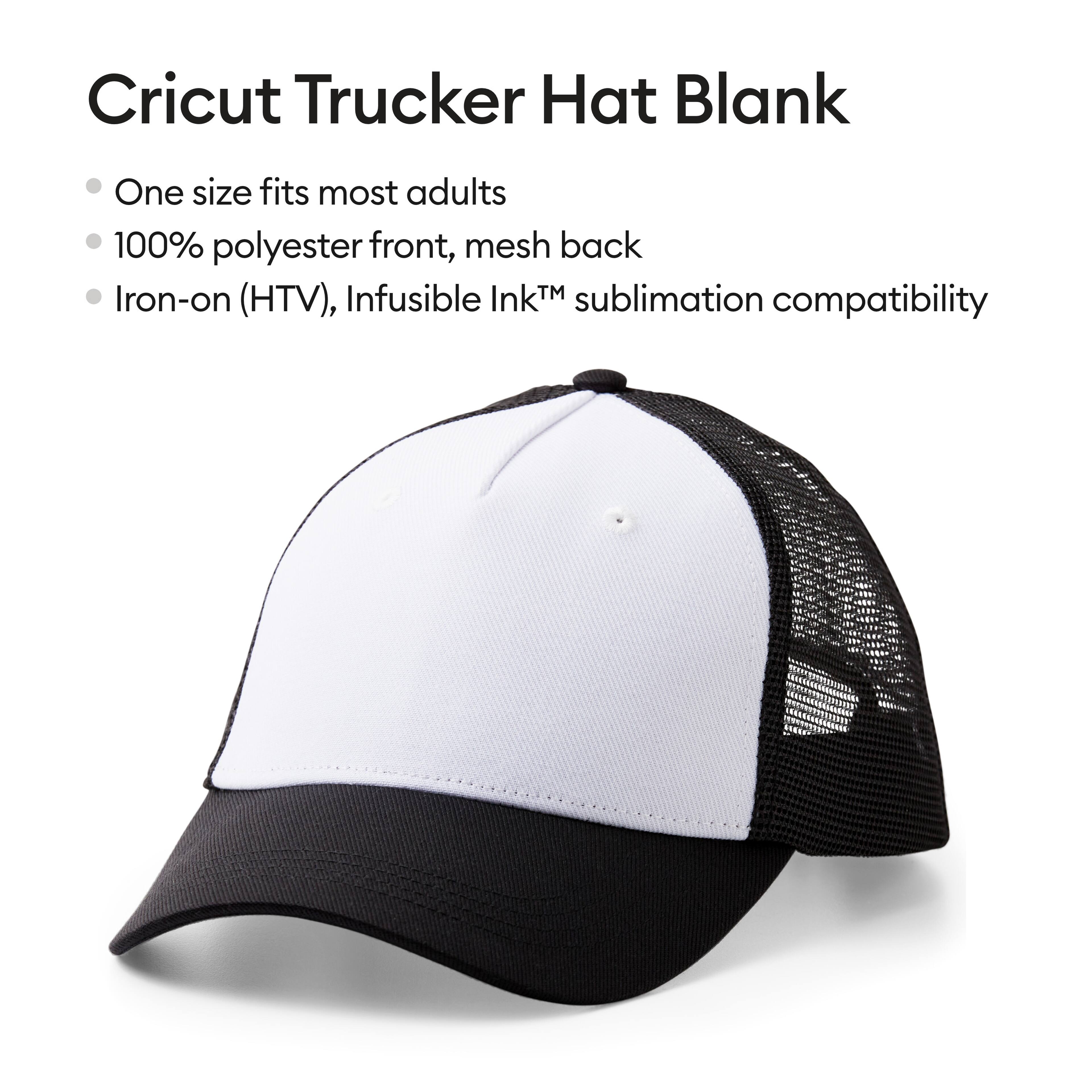 Cricut® Black/White Trucker Hat Blank, 3ct.