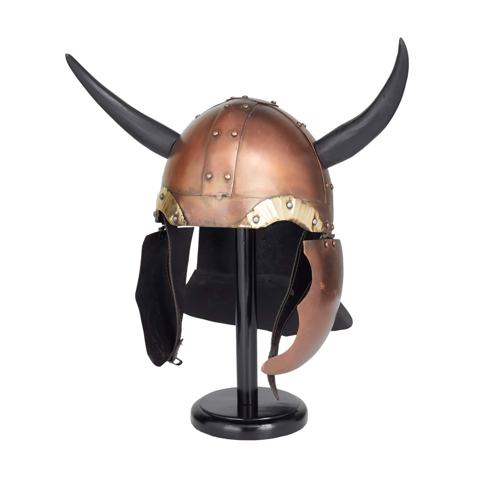 Bronze Iron Vintage Helmet, 20" x 15" x 13"