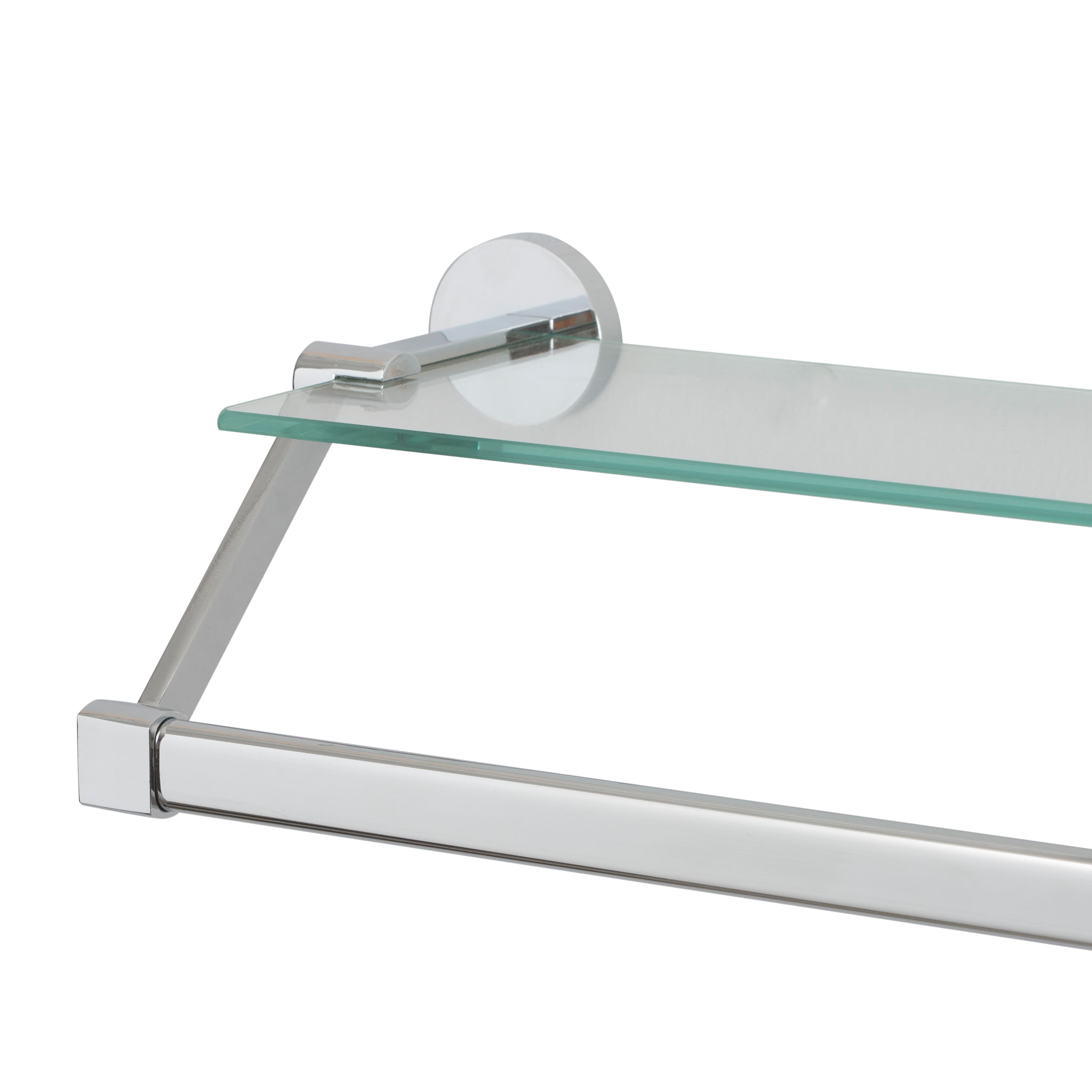 Organize It All Hanging Glass Shelf & Towel Bar