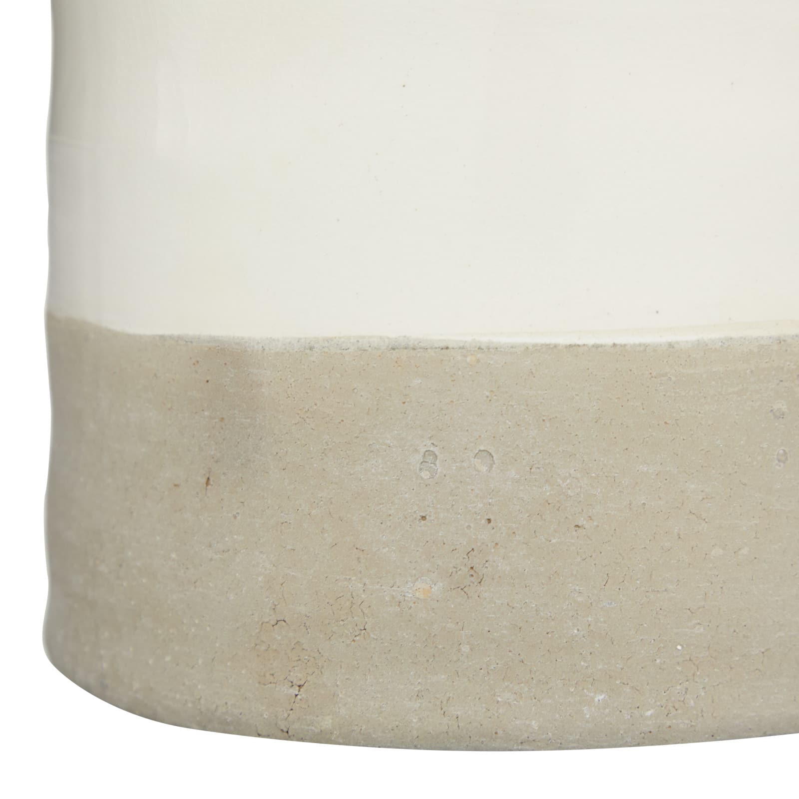 Gray Stoneware Coastal Style Vase