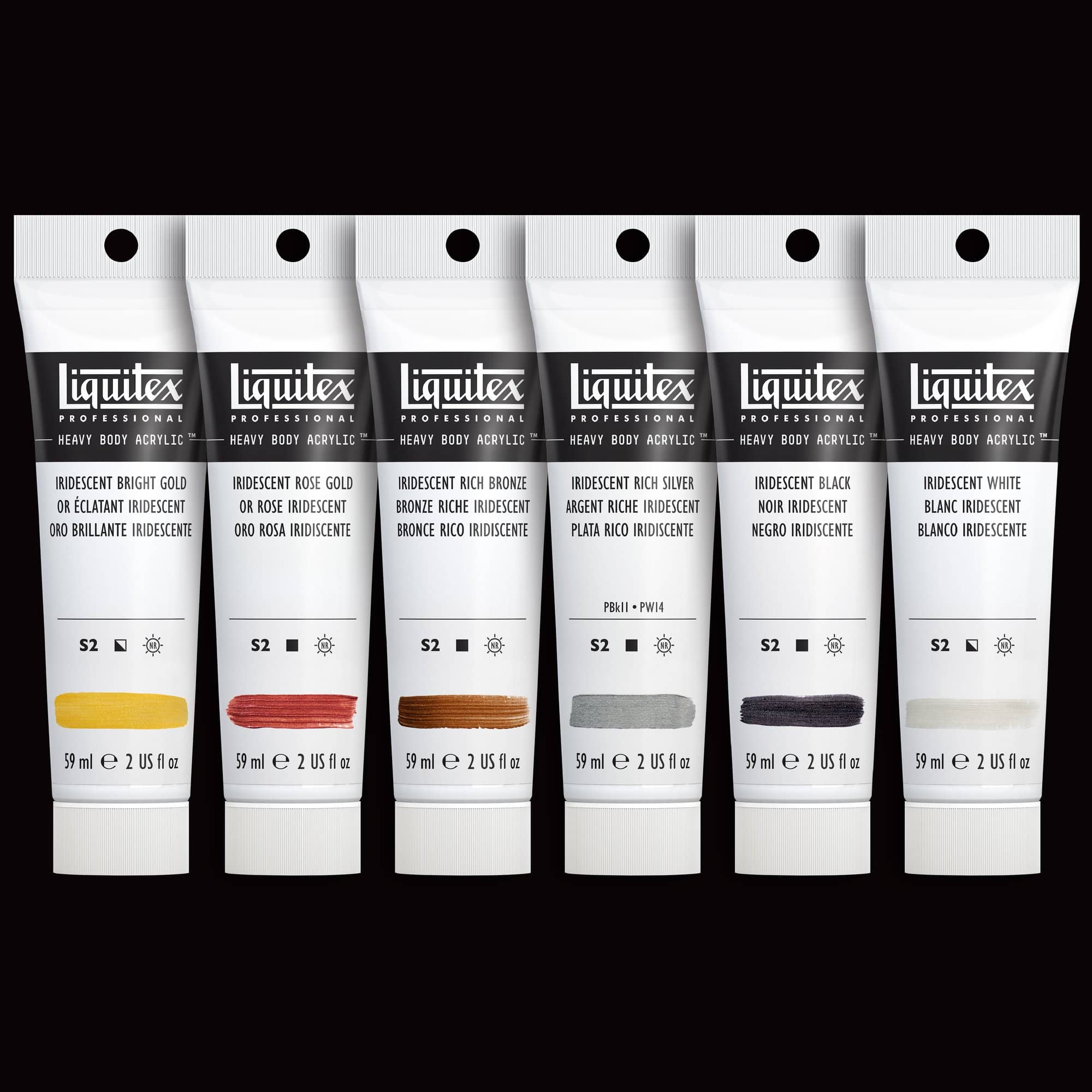 Liquitex® 6 Iridescents Heavy Body Acrylic Paint Set
