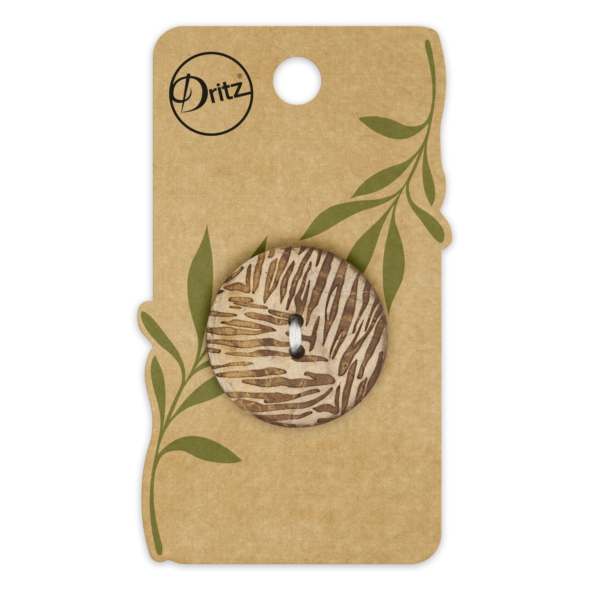 Dritz® 30mm Sustainable Coconut Round Button, 3ct.