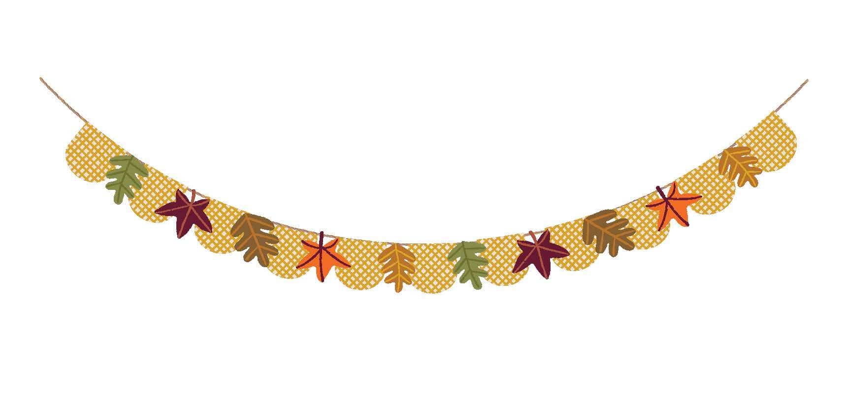 Class Rules! Fall Leaf Paper Garland by B2C™