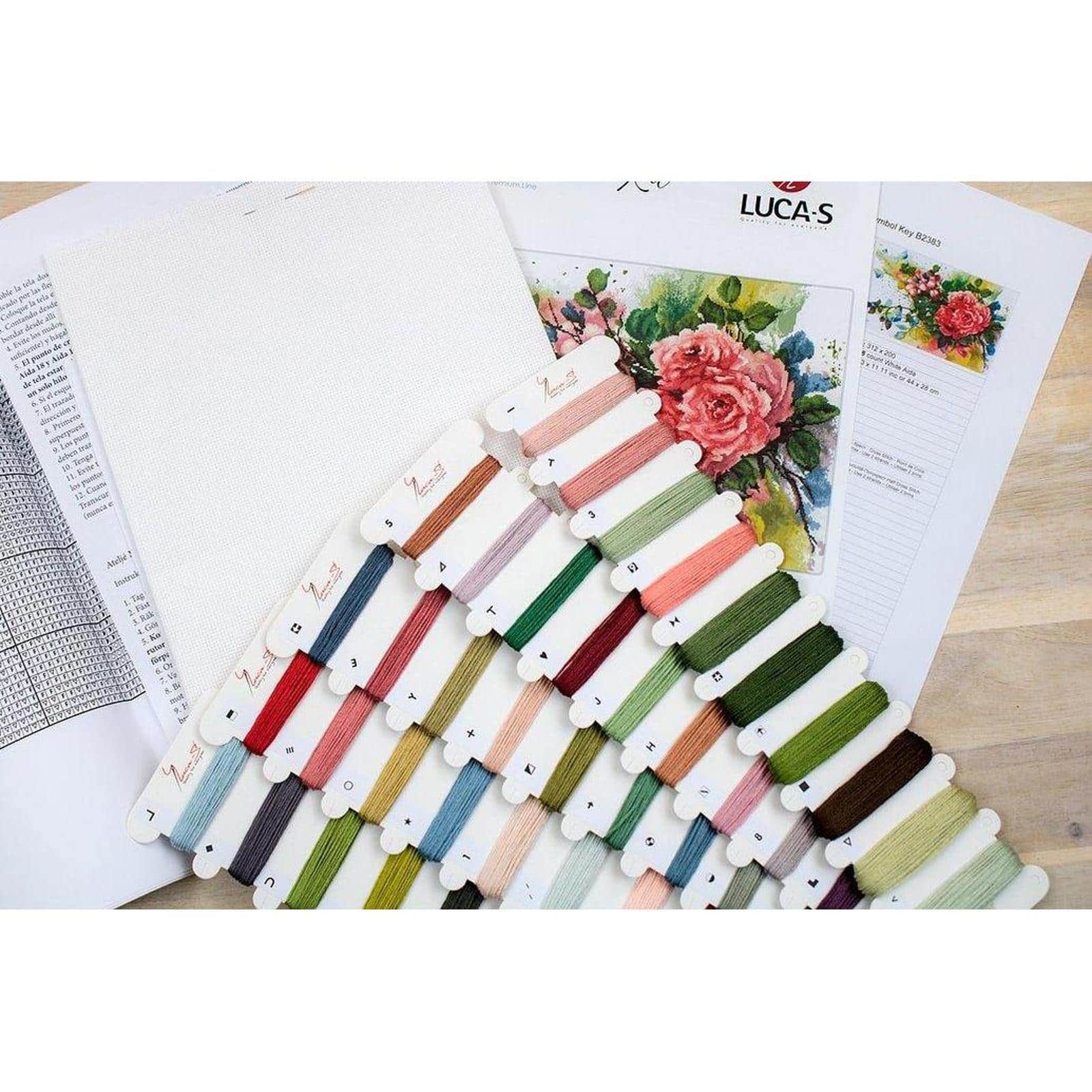 Luca-s Roses Counted Cross Stitch Kit