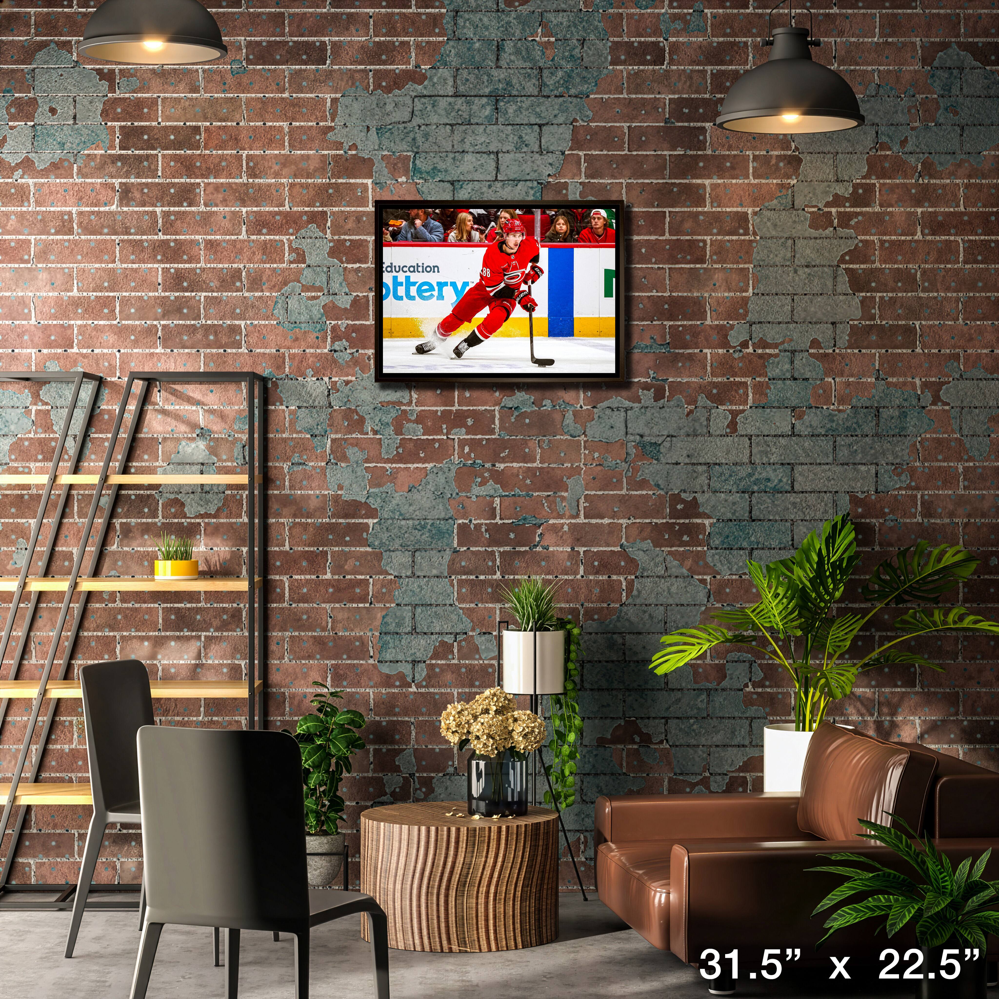 Martin Necas 20" x 29" Framed Canvas | Carolina Hurricanes 31.5" x 22.5"