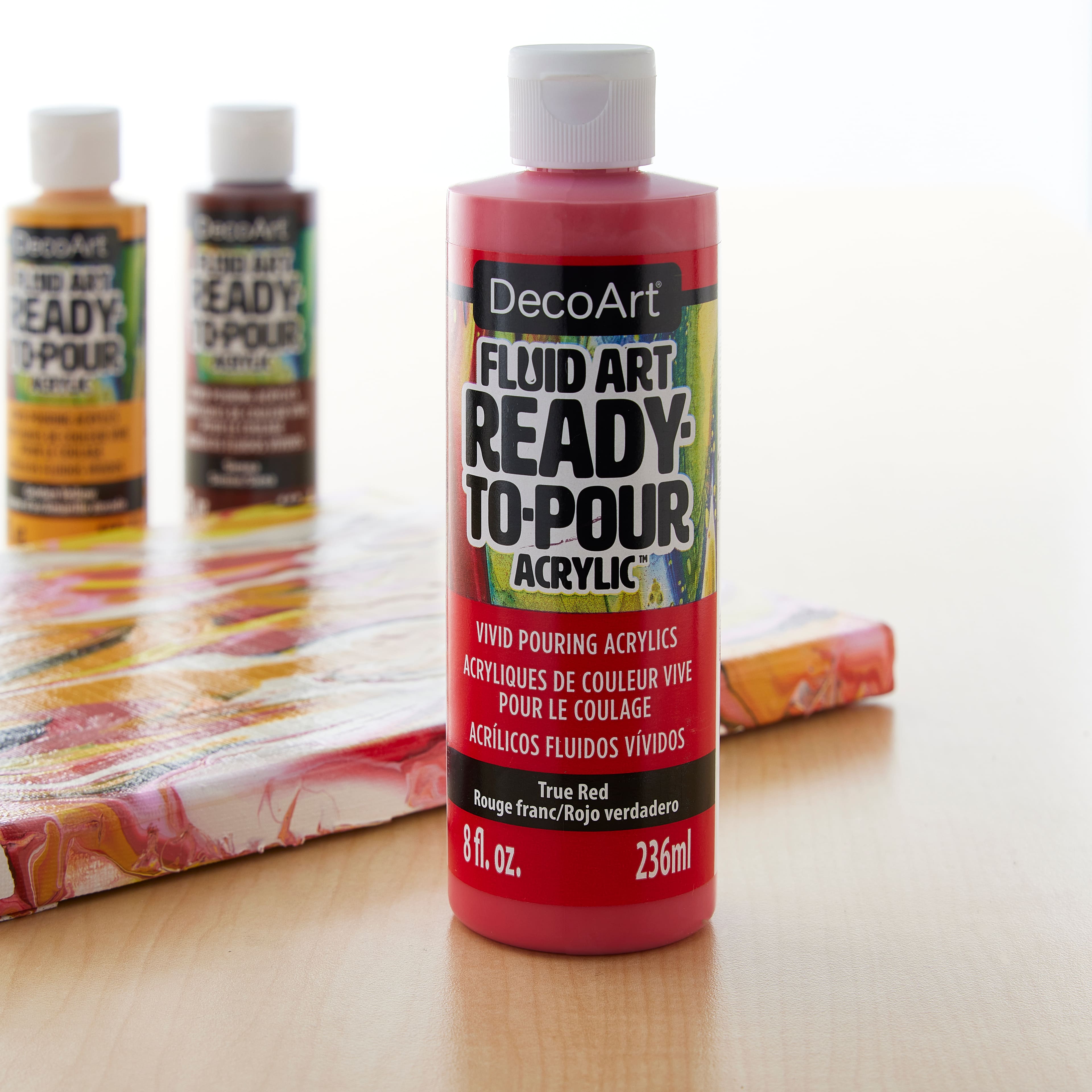 12 Pack: DecoArt® Fluid Art Ready-To-Pour Acrylic™ Paint, 8oz.