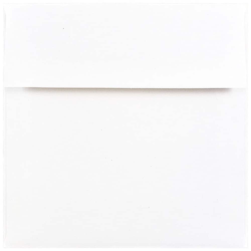 JAM Paper 6" x 6" Square Silver Foil Lined Invitation Envelopes