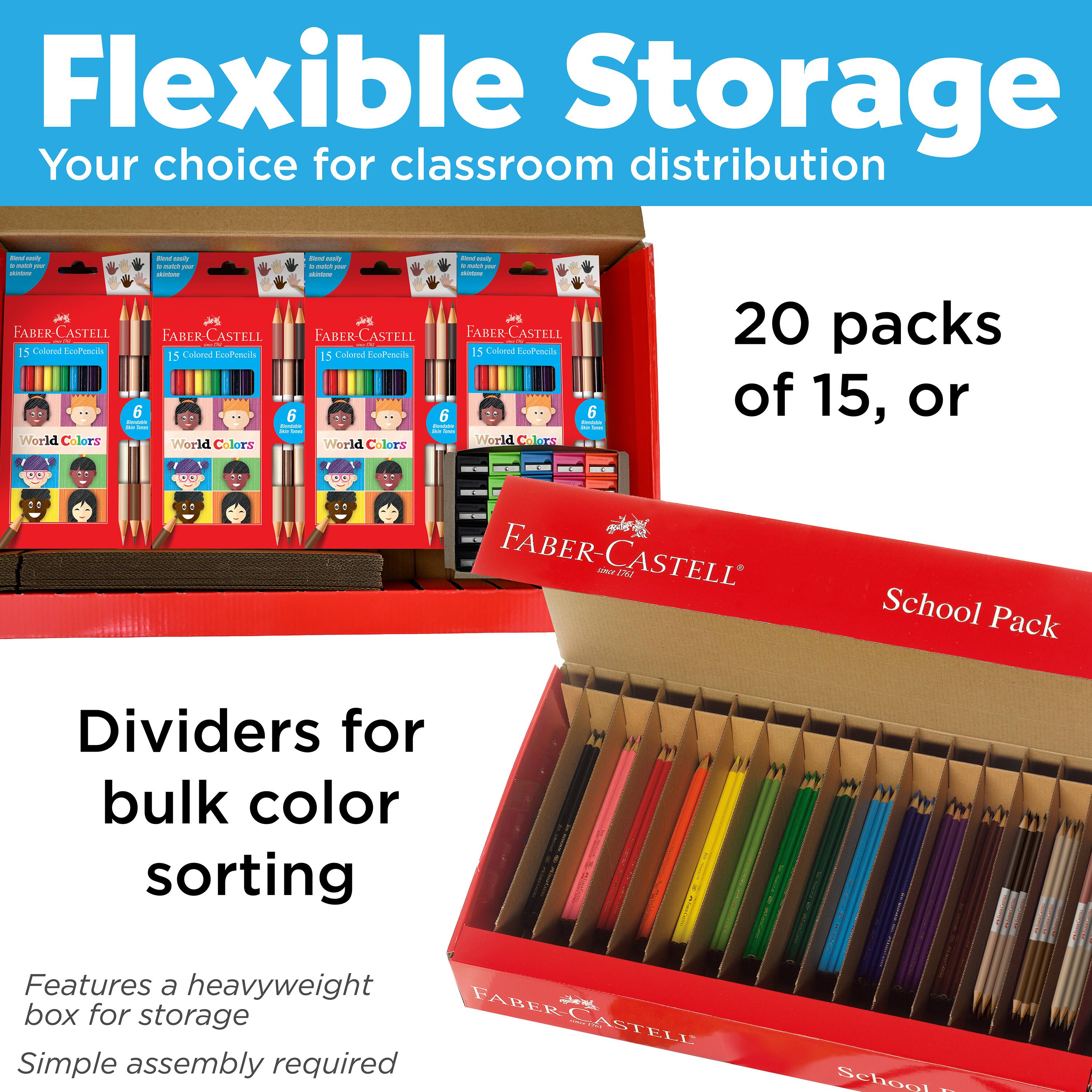 Faber-Castell® 300-Piece World Colors Pencil School Pack