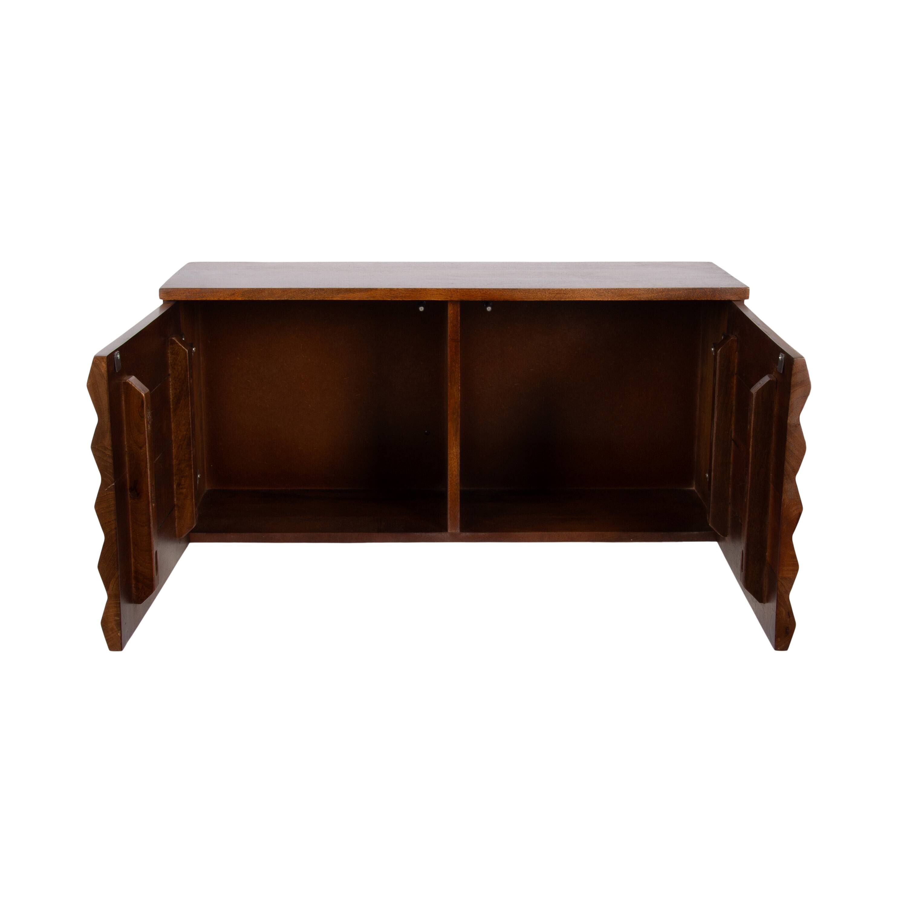 Kate and Laurel Semsa Two-Door Floating Wall Cabinet