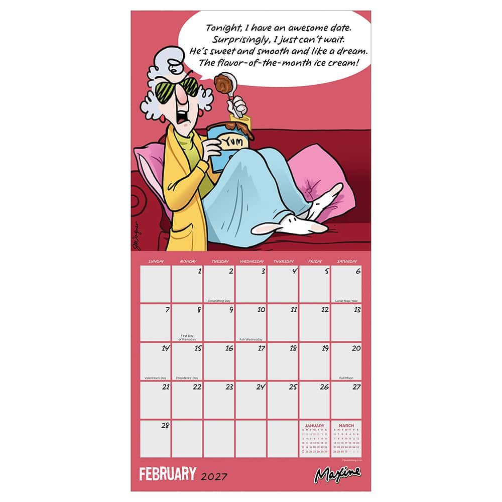 2027 Maxine Mini Calendar
