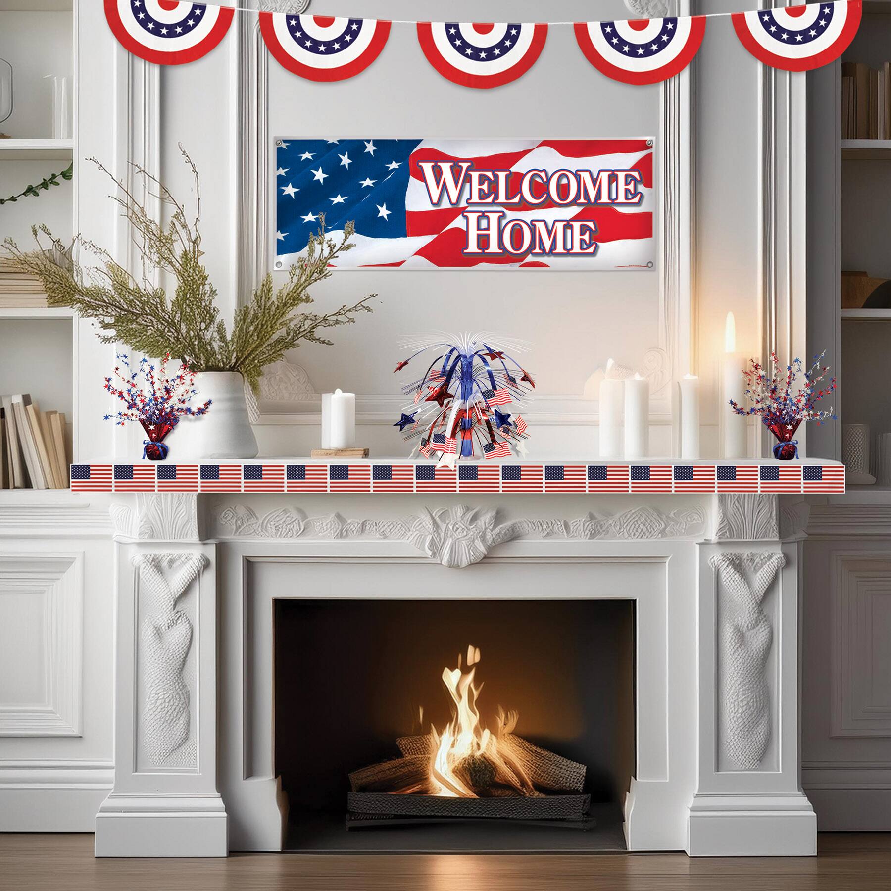Beistle 3" x 20ft. American Flag Party Tapes, 3ct.