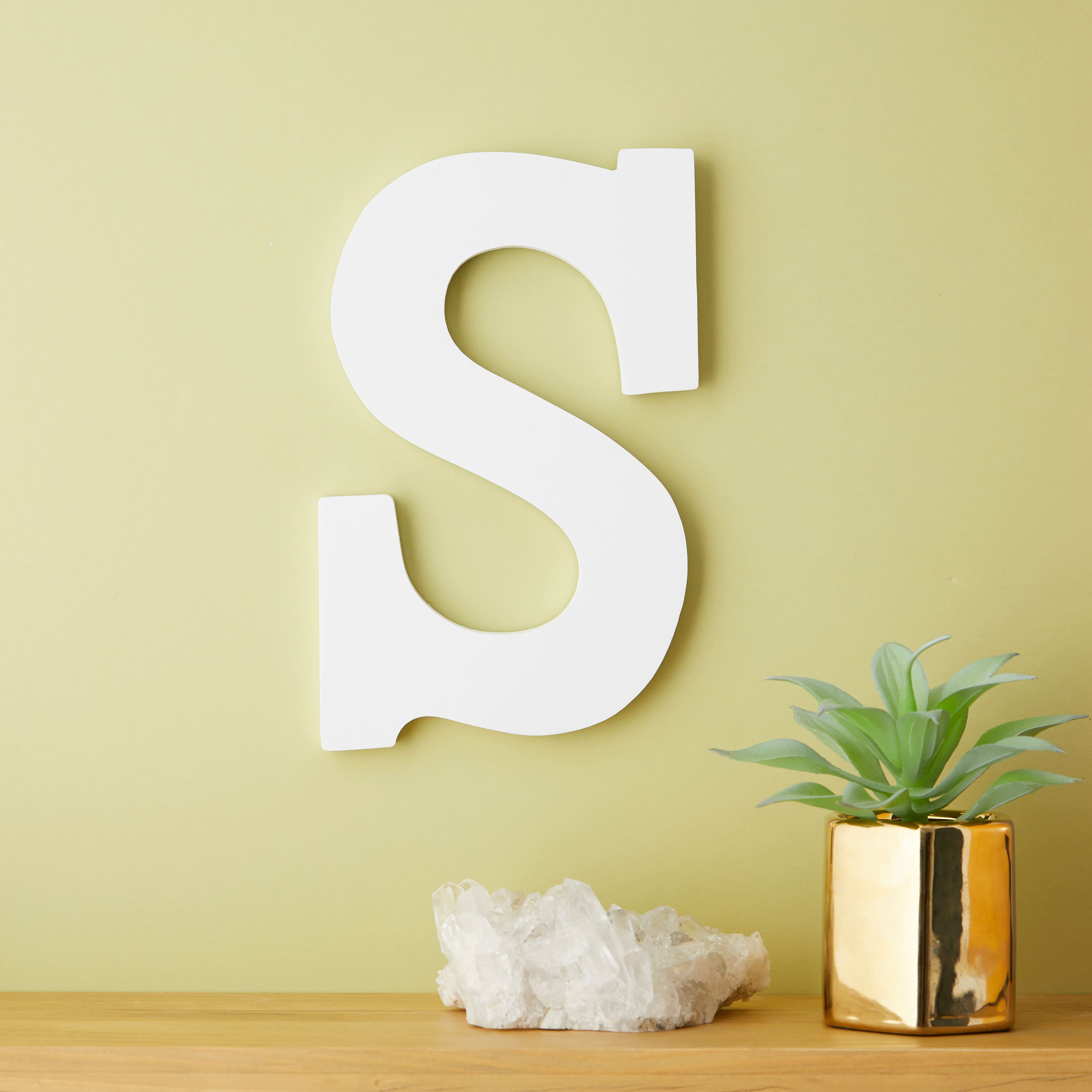 6 Pack: 9" White MDF Whimsy Letter by Make Market®