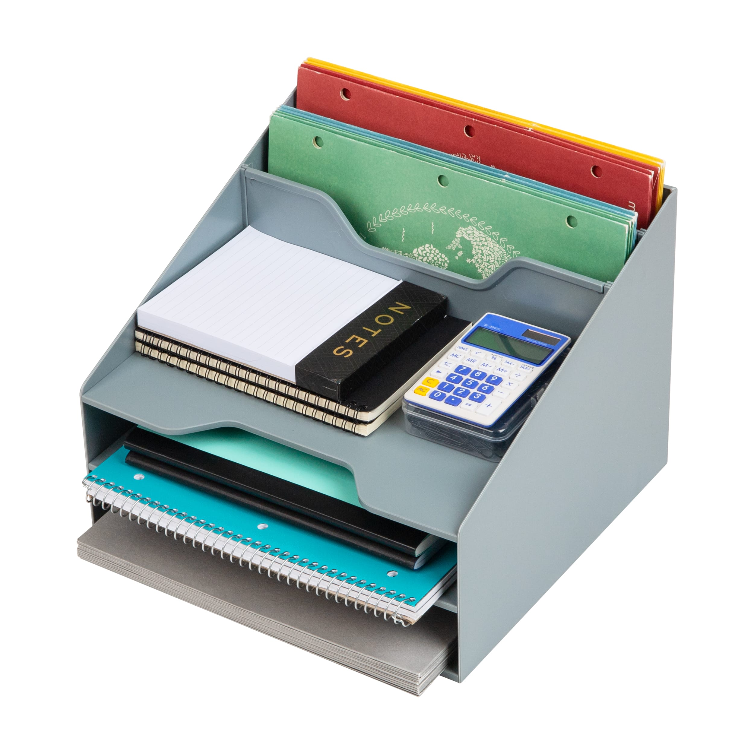 Mind Reader Desktop Organizer, Vertical File Holder, Paper Trays, Office, Plastic