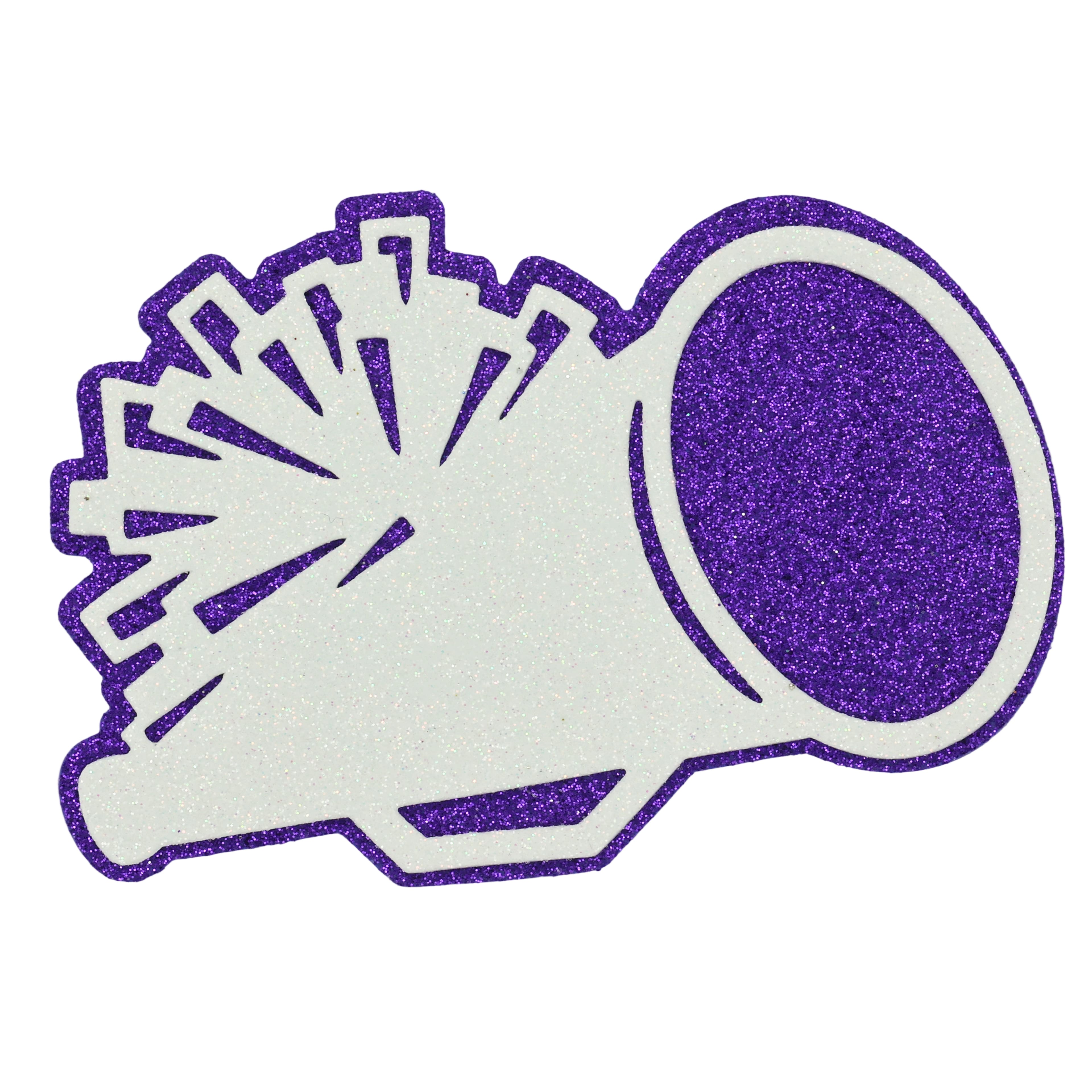 Glitter Megaphone Foam Sticker by Celebrate It