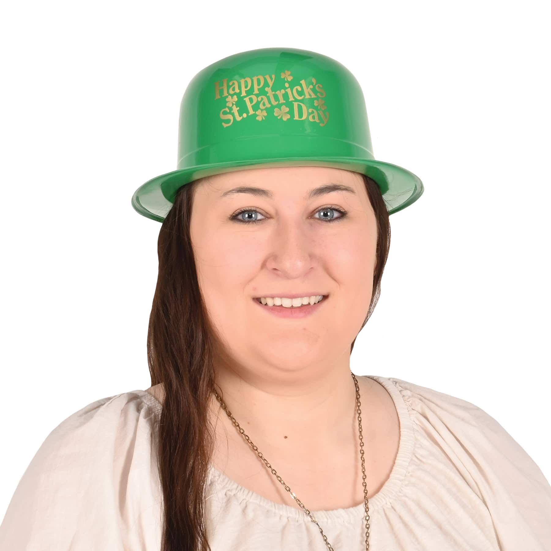Beistle Green St Patrick's Plastic Derby Hats, 6ct.