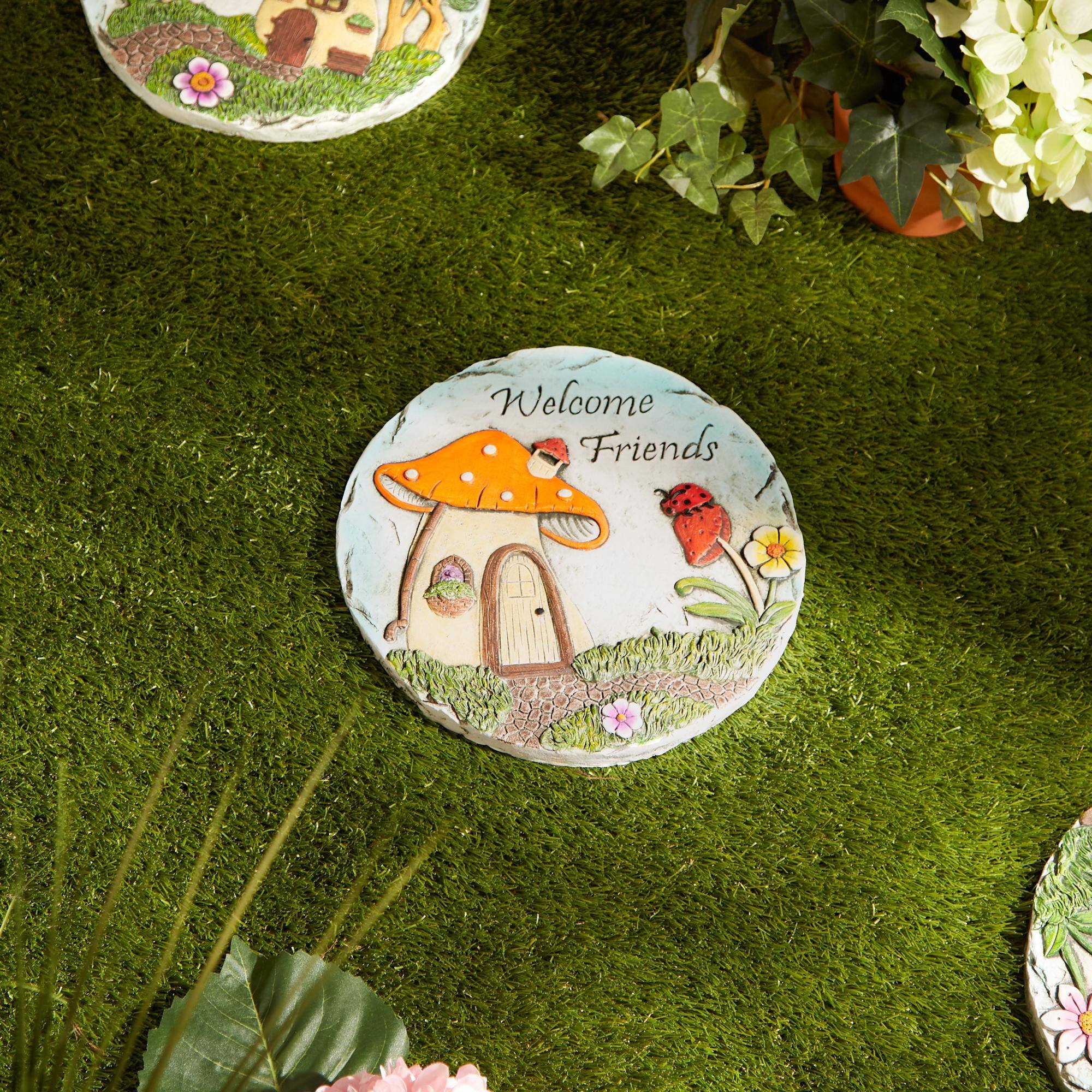 9.75" Welcome Friends Stepping Stone