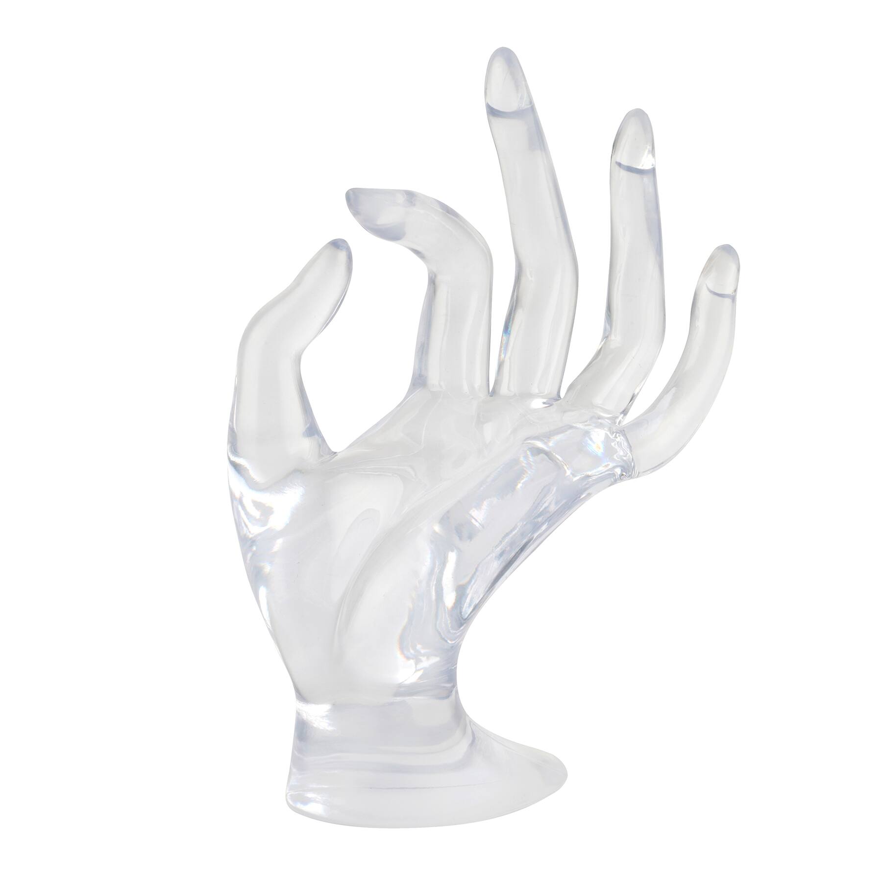 12 Pack: Clear Hand Jewelry Display by Bead Landing™