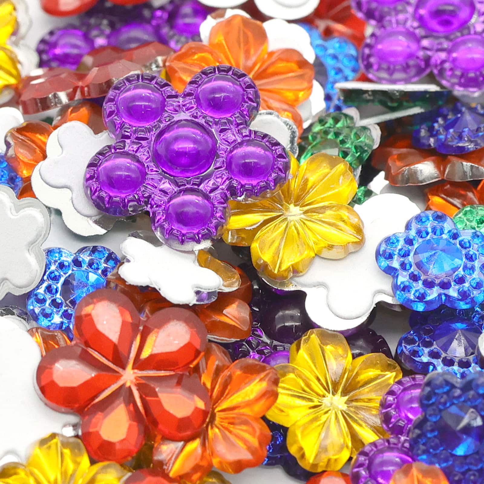 12 Packs: 100 ct. (1,200 total) Flower Sticky Gems by Creatology™
