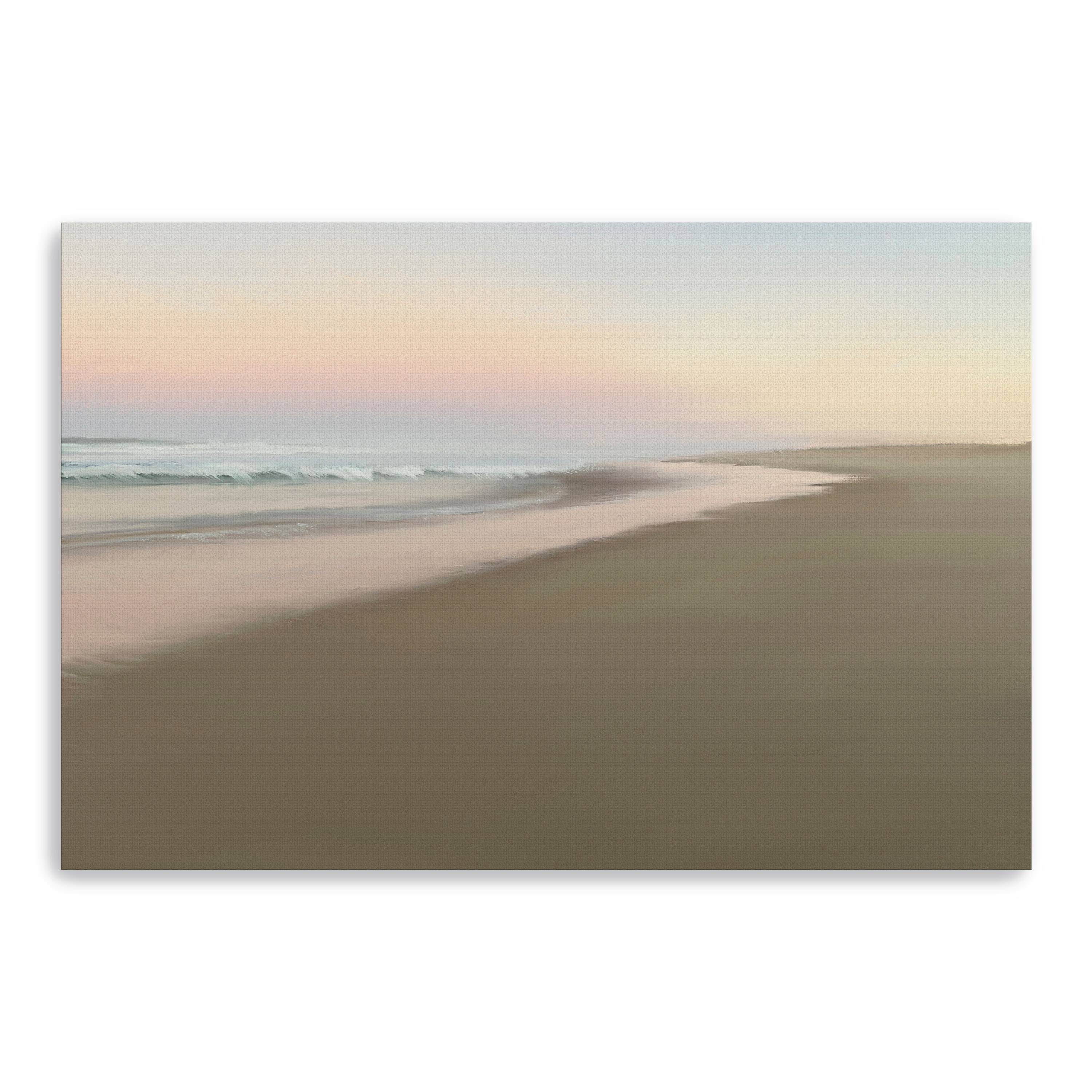 Soft Beach Embrace Canvas Giclee