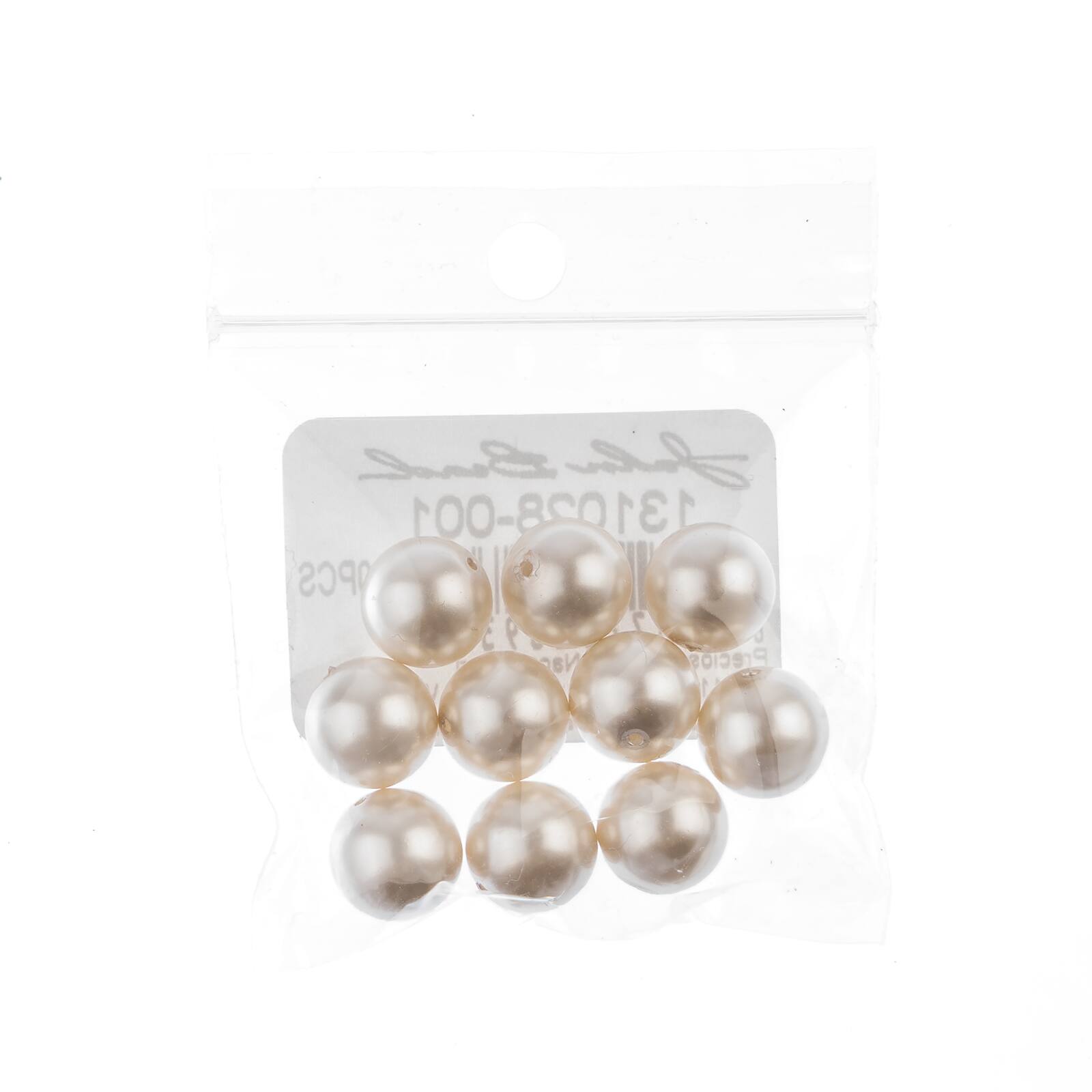 Preciosa Maxima 10mm Glass Nacre Pearls