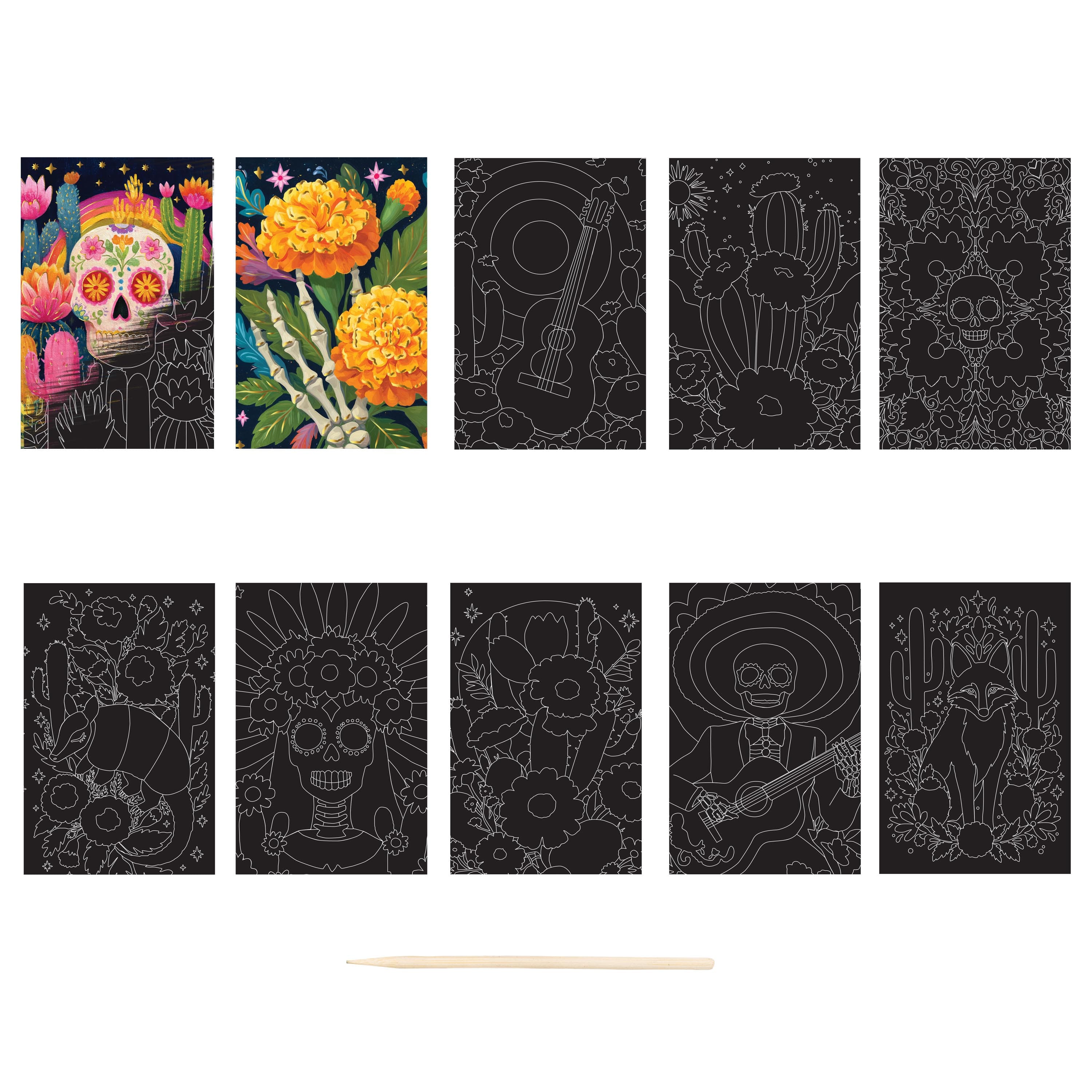 Brea Reese® Mini Day of the Dead Scratch Art Paper Pad