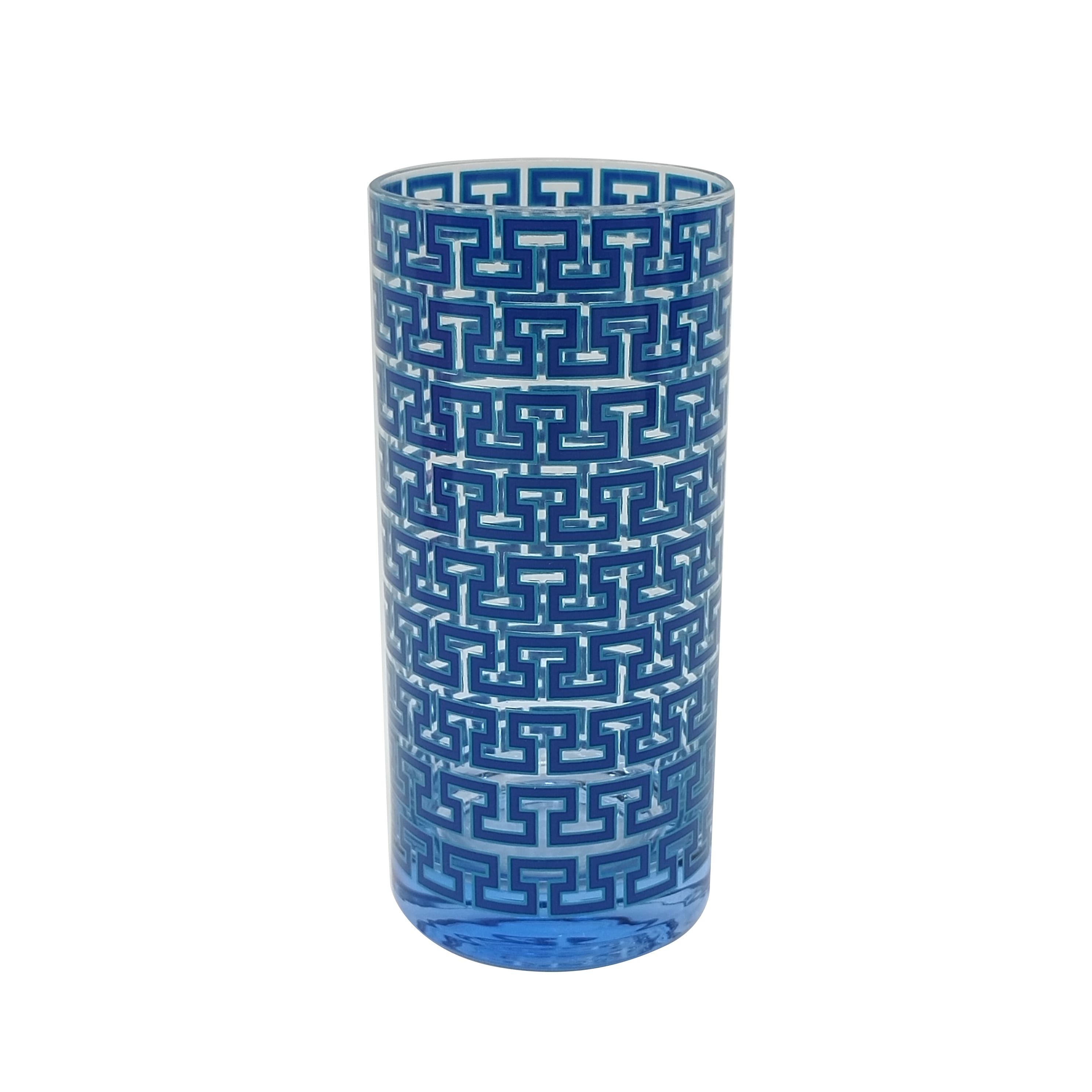 Jonathan Adler x Michaels 15.2oz. Blue Madrid Key Highball Glass