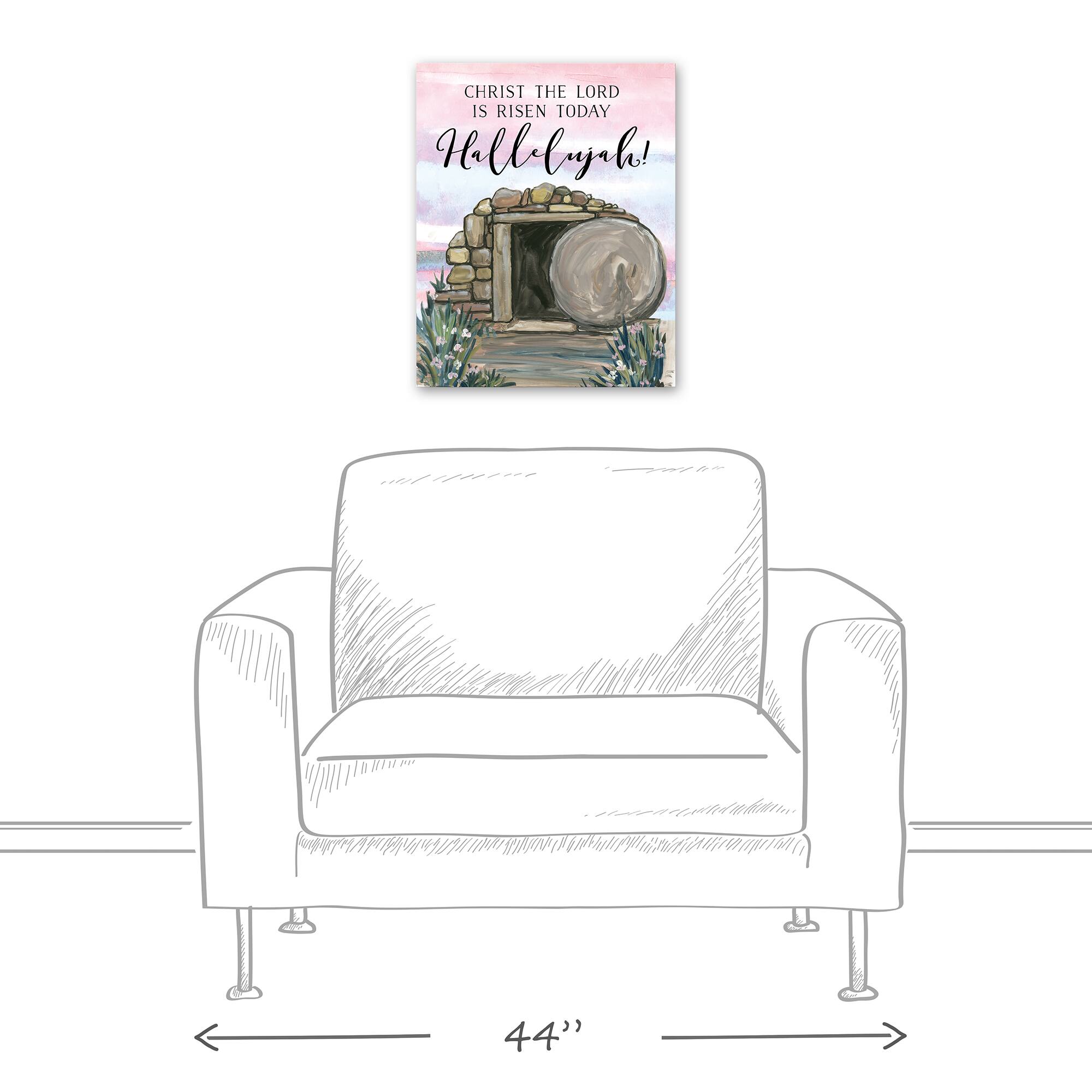 Hallelujah Tomb Canvas Wall Art