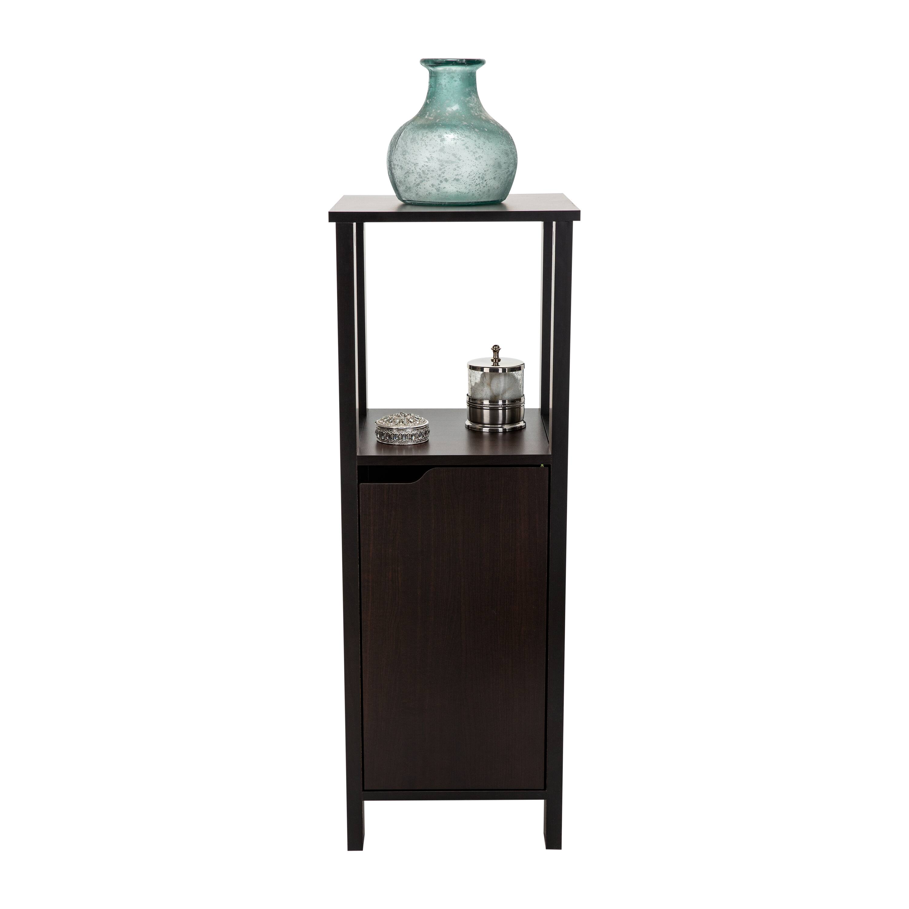 Organize It All 40" Espresso 3-Shelf Ambassador Floor Cabinet