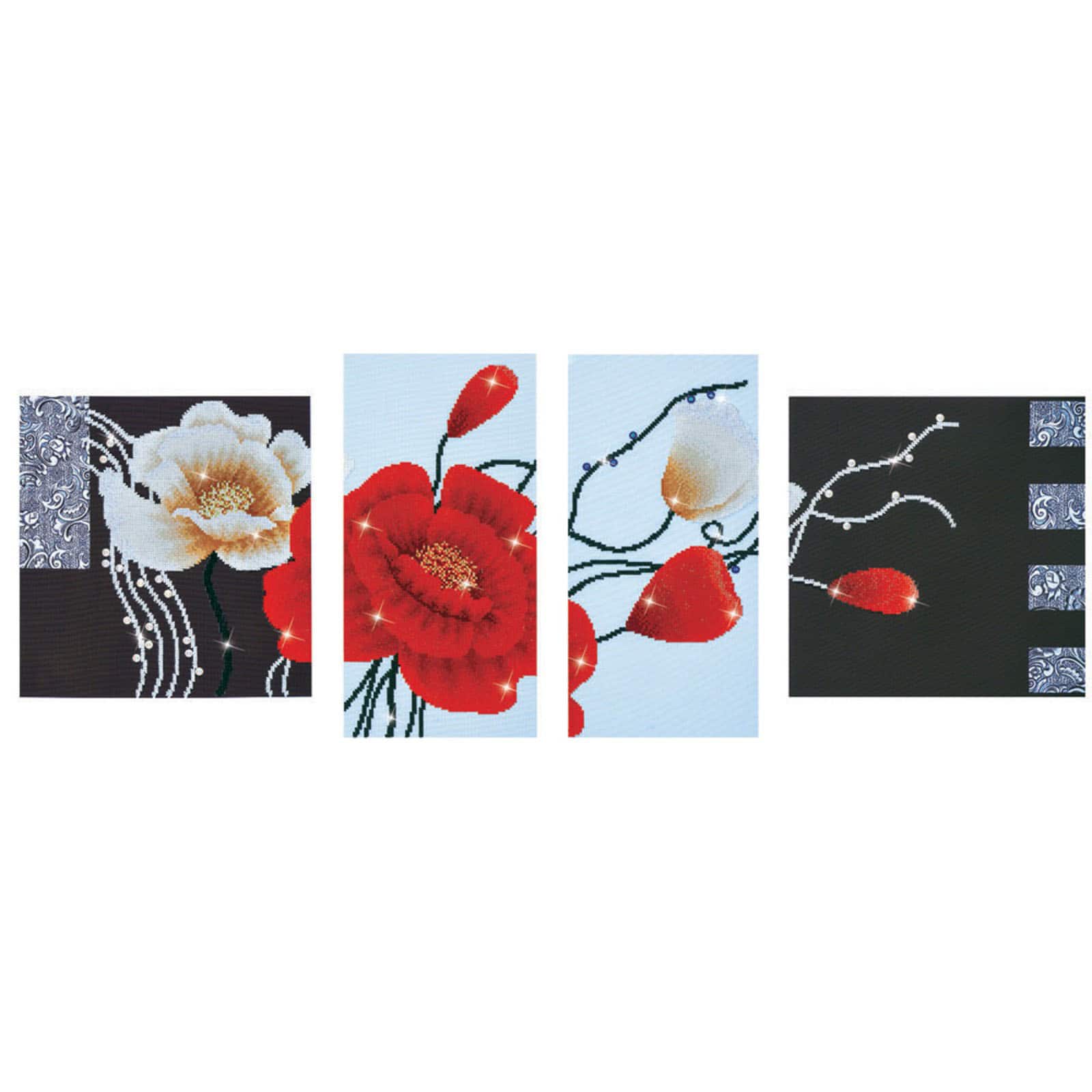 Diamond Dotz® Art Deco Poppies Diamond Painting Kit