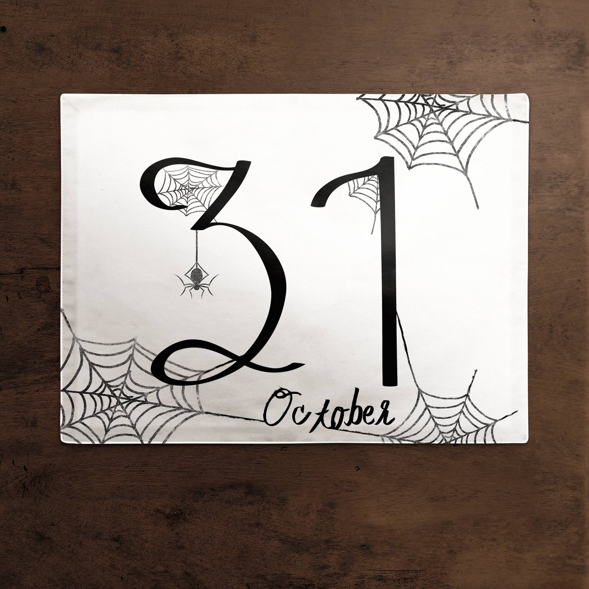 October 31 18" x 14" Cotton Twill Placemat