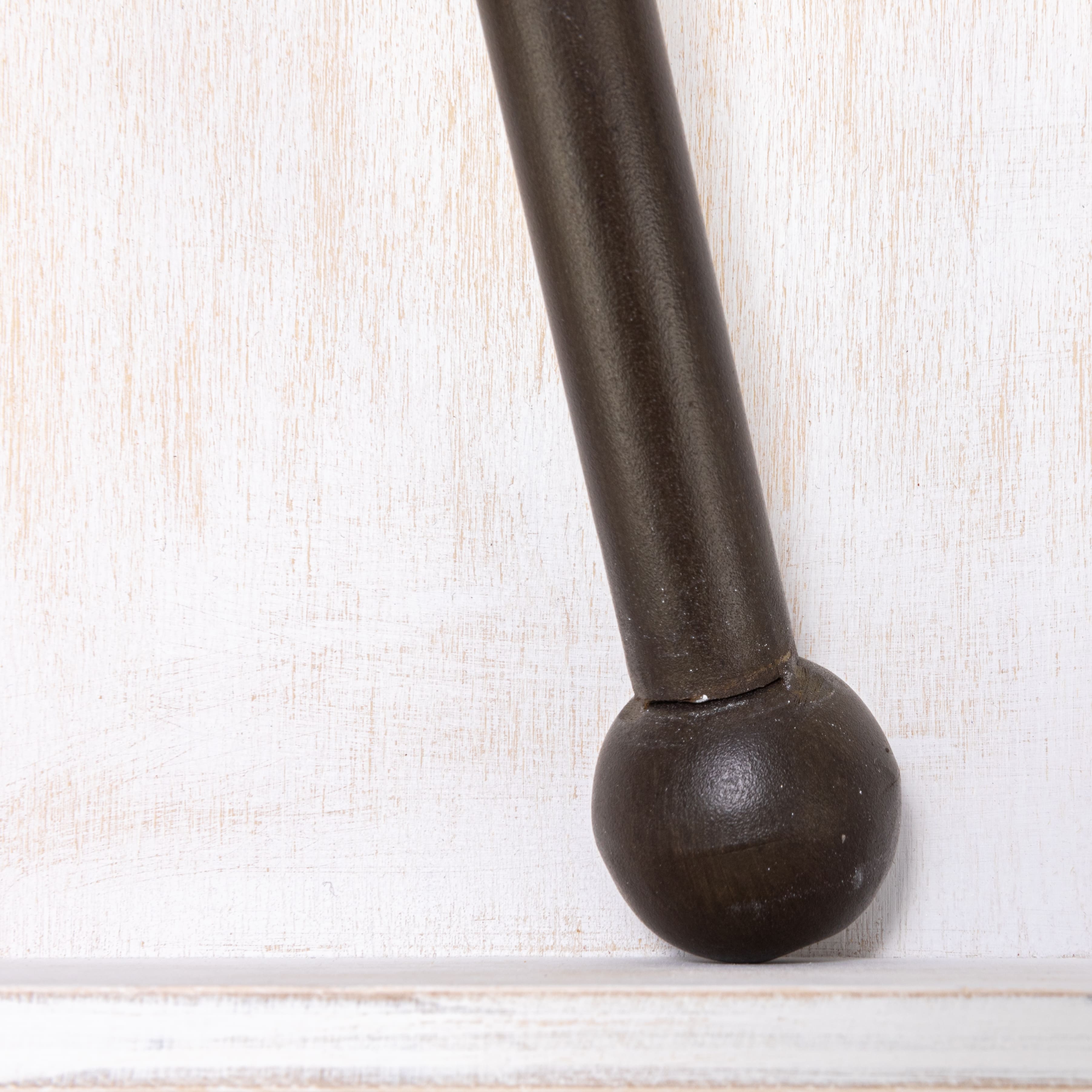 Hello Honey® 9.5" Whitewashed Farmhouse Square Wood & Metal Napkin Holder