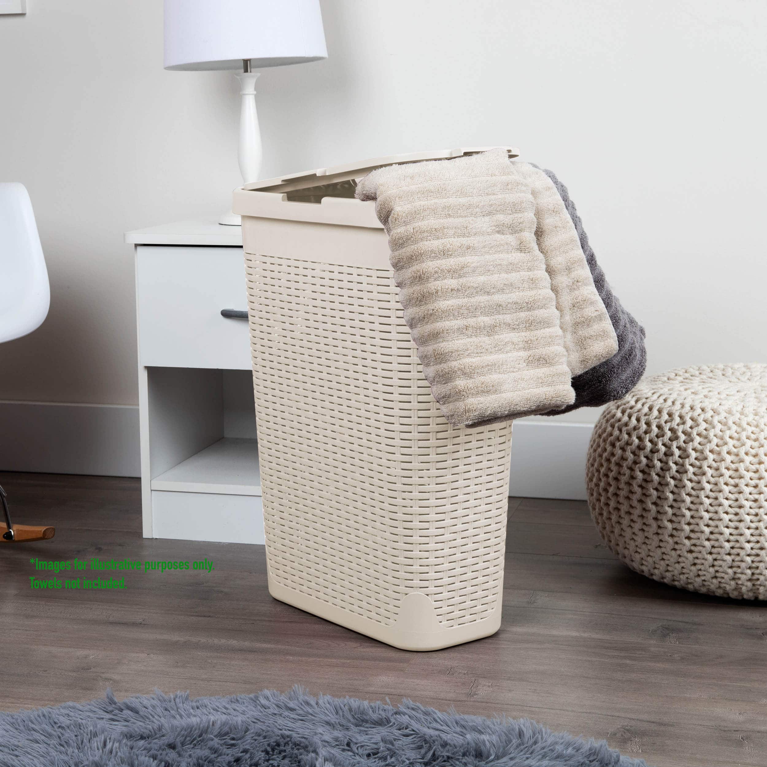 Mind Reader 23.5'' Slim Laundry Hamper with Cutout Handles