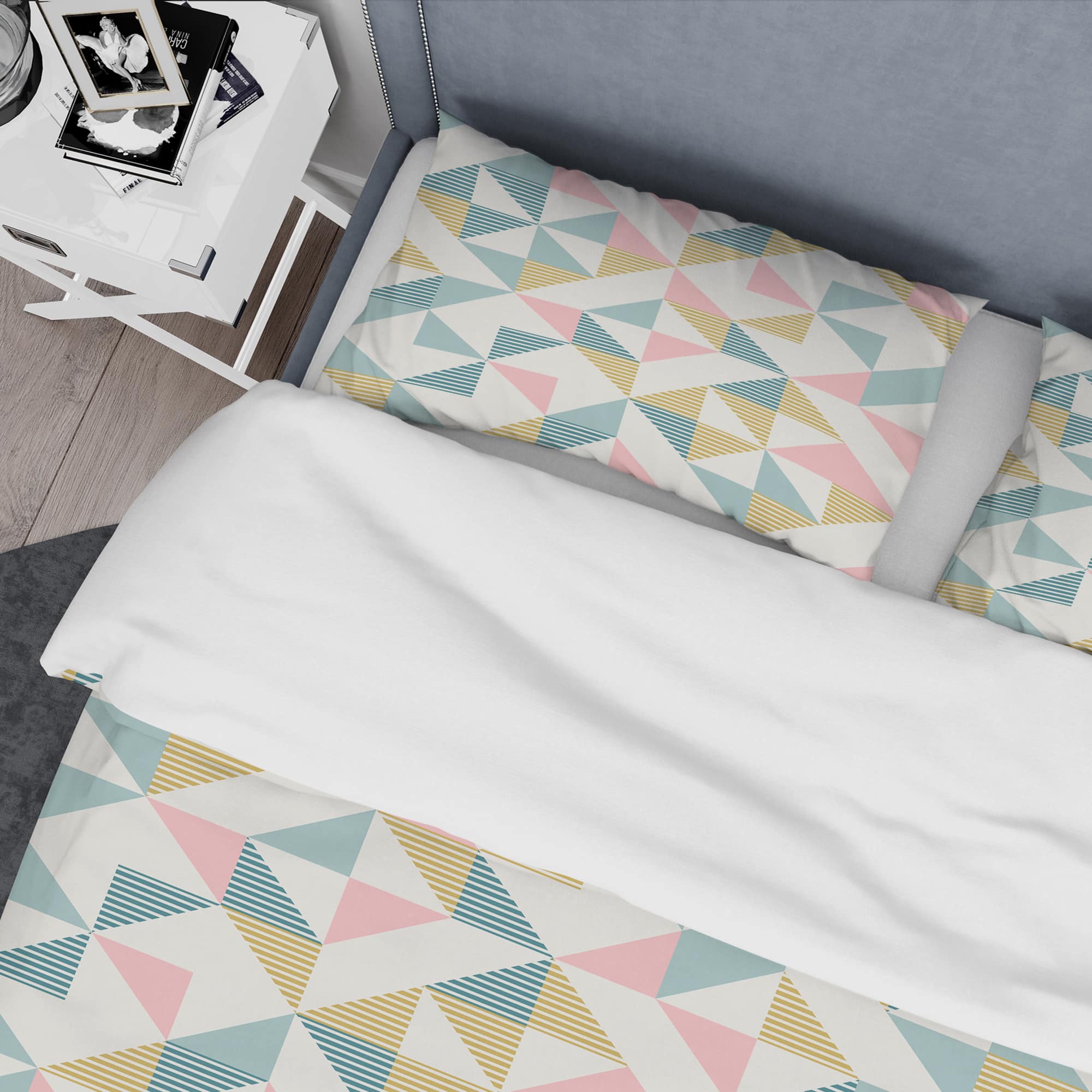 Designart 'Diamond Retro XI' Mid-Century Duvet Cover Set